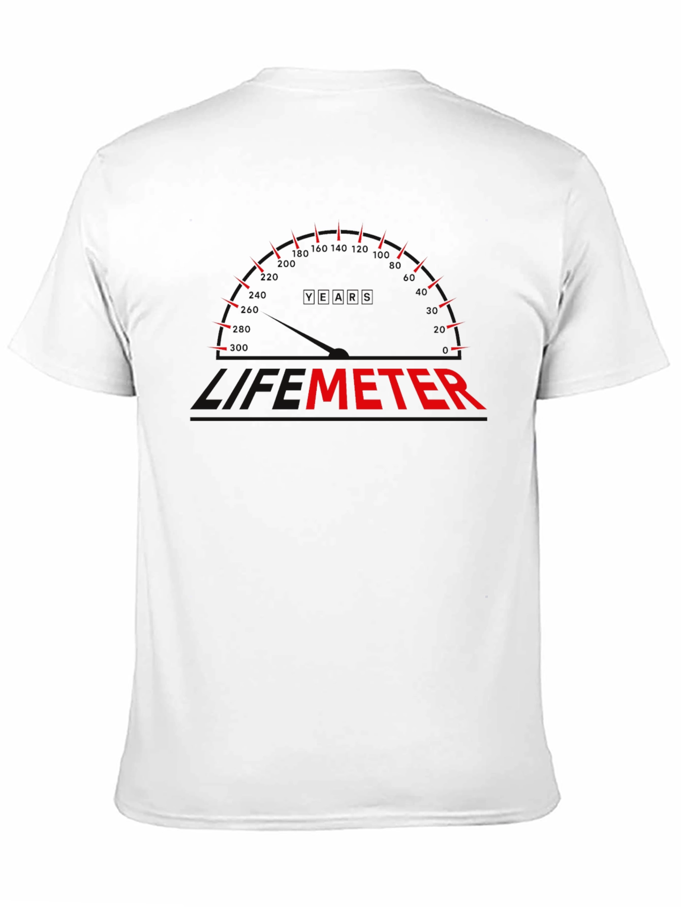 Black Funny Level Meter Graphic Black T-Shirt view 11