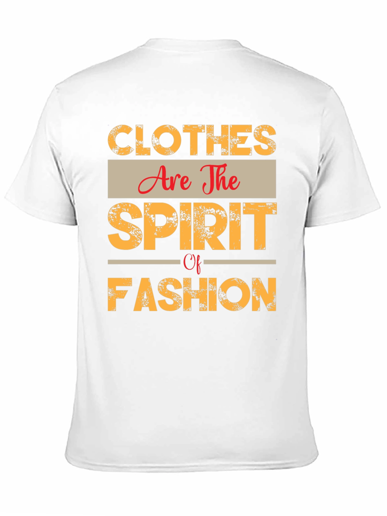 Black Trendy "Clothes Are The Spirit Of Fashion" T-Shirt view 11