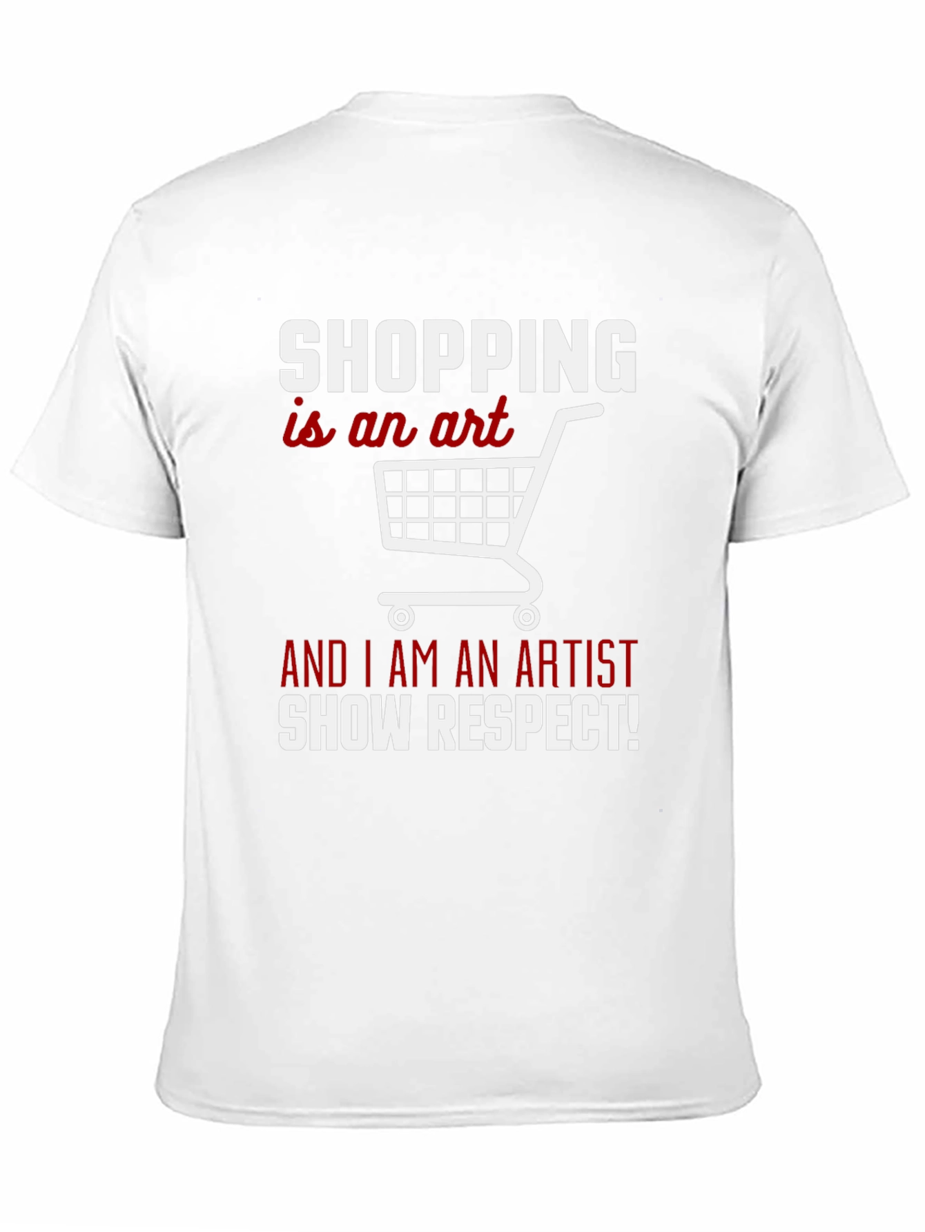 Black Shopping is an Art T-Shirt - Artist Respect Tee view 11