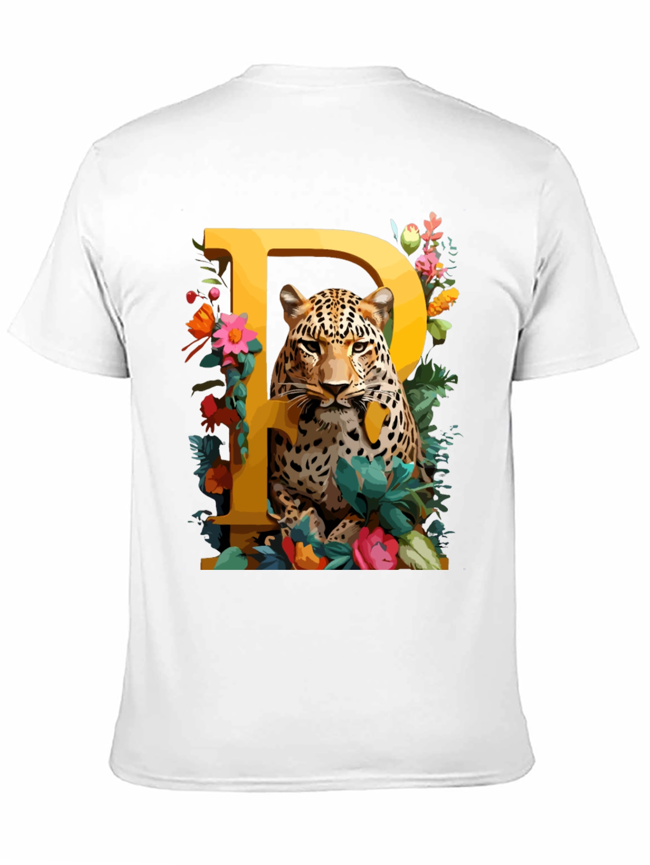 Black Leopard P Initial Tee view 11