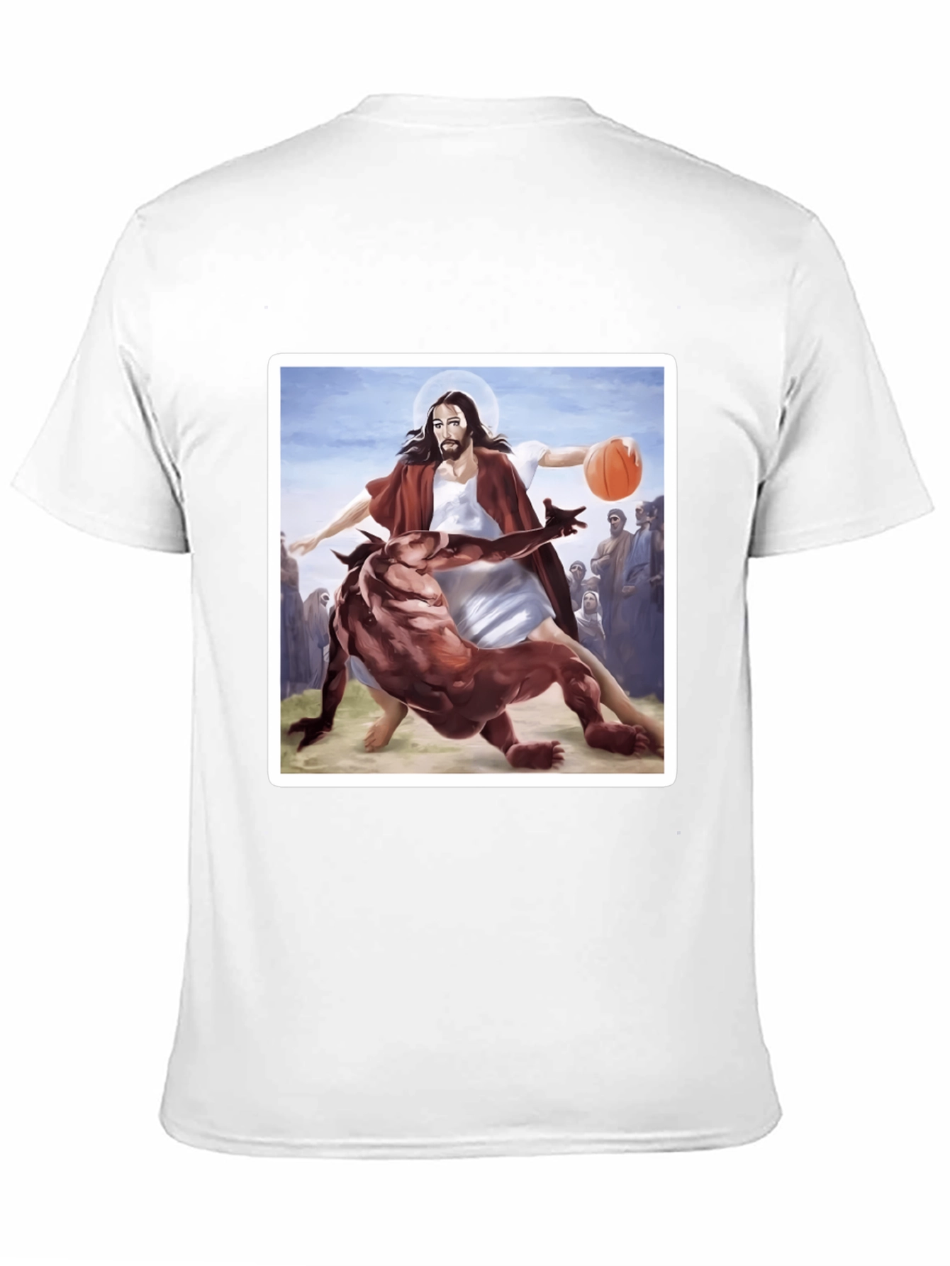 Black Jesus Basketball Graphic Tee - Black Cotton Blend view 11