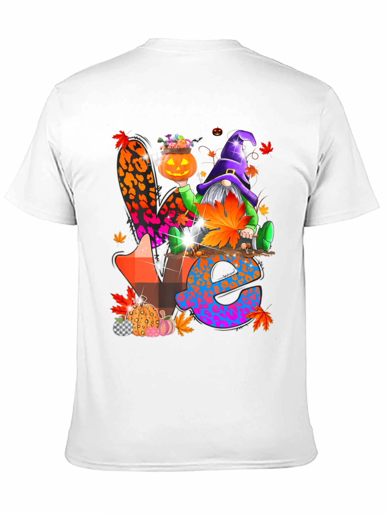 Halloween Gnome 'Love' T-Shirt - 11