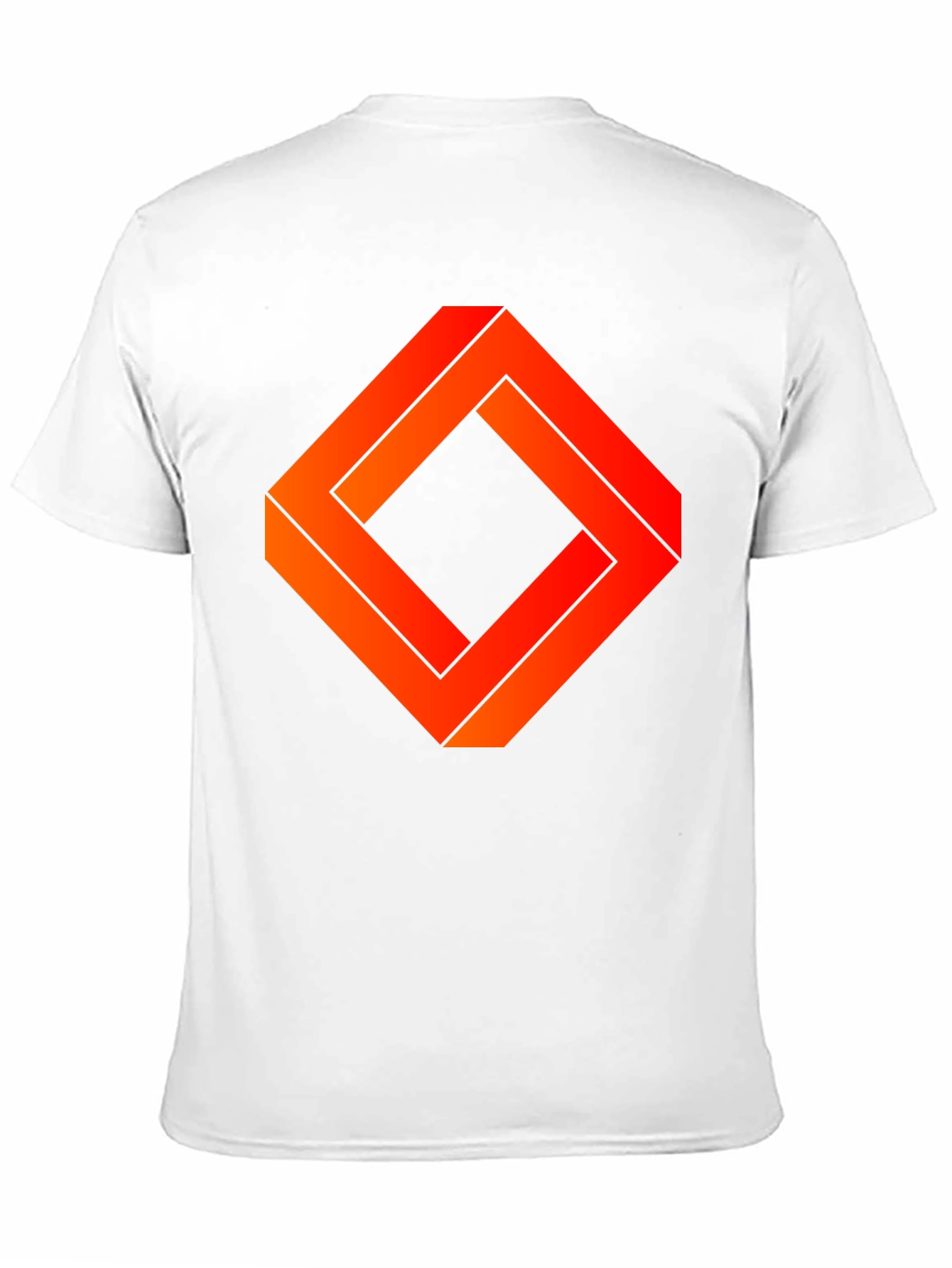 Black Geometric Illusion Graphic Tee - Abstract Design Shirt view 11