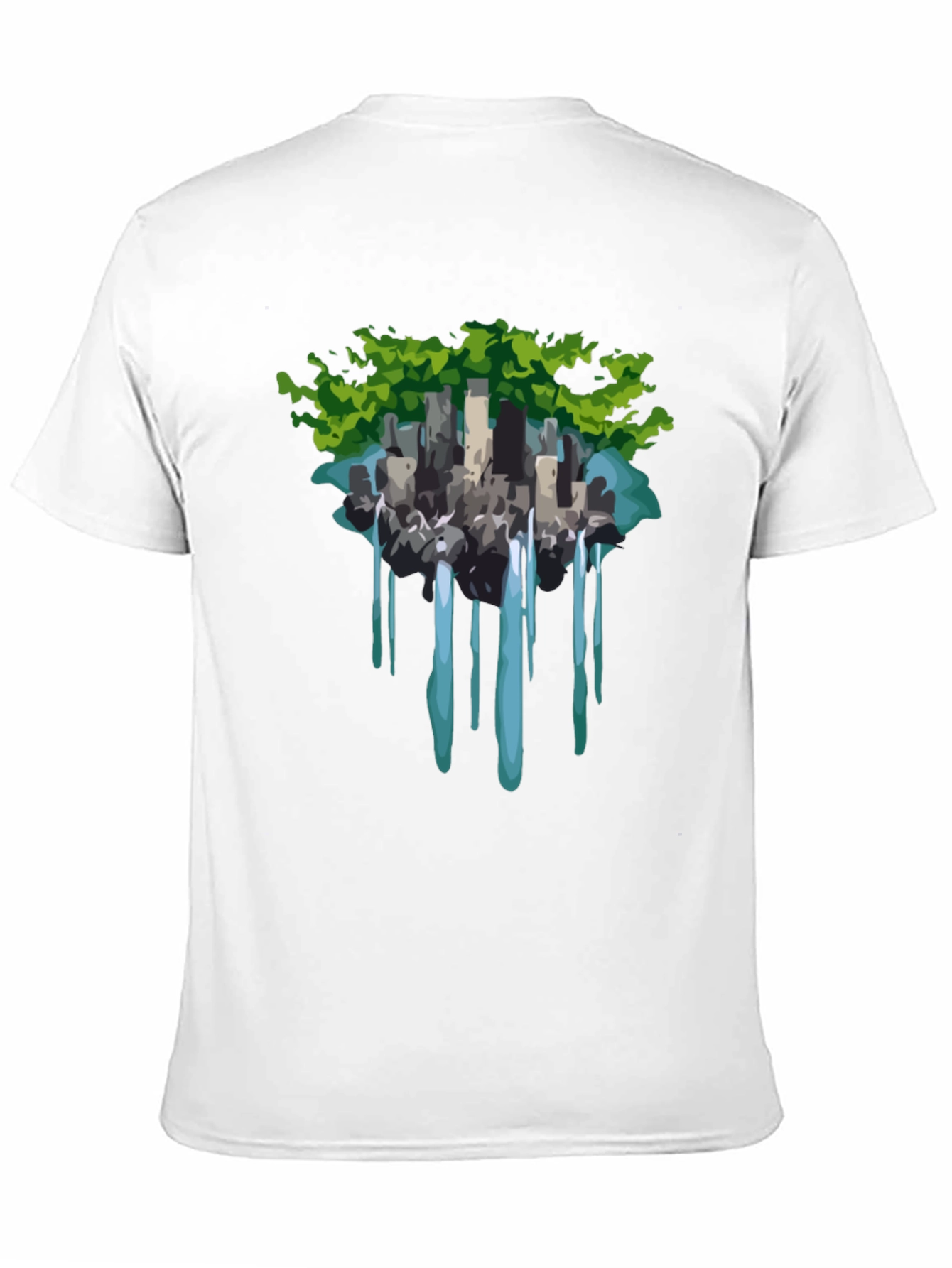 Black Urban Oasis T-Shirt - Nature Meets City view 11