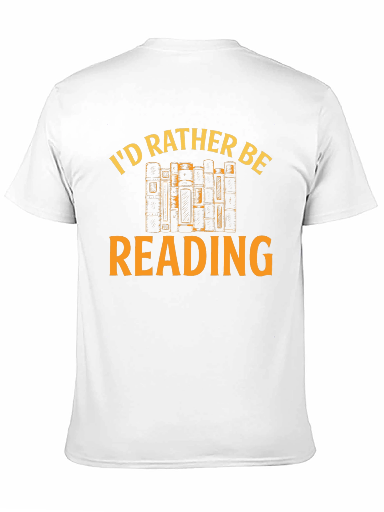 Black I'd Rather Be Reading T-Shirt - Book Lover Tee view 11