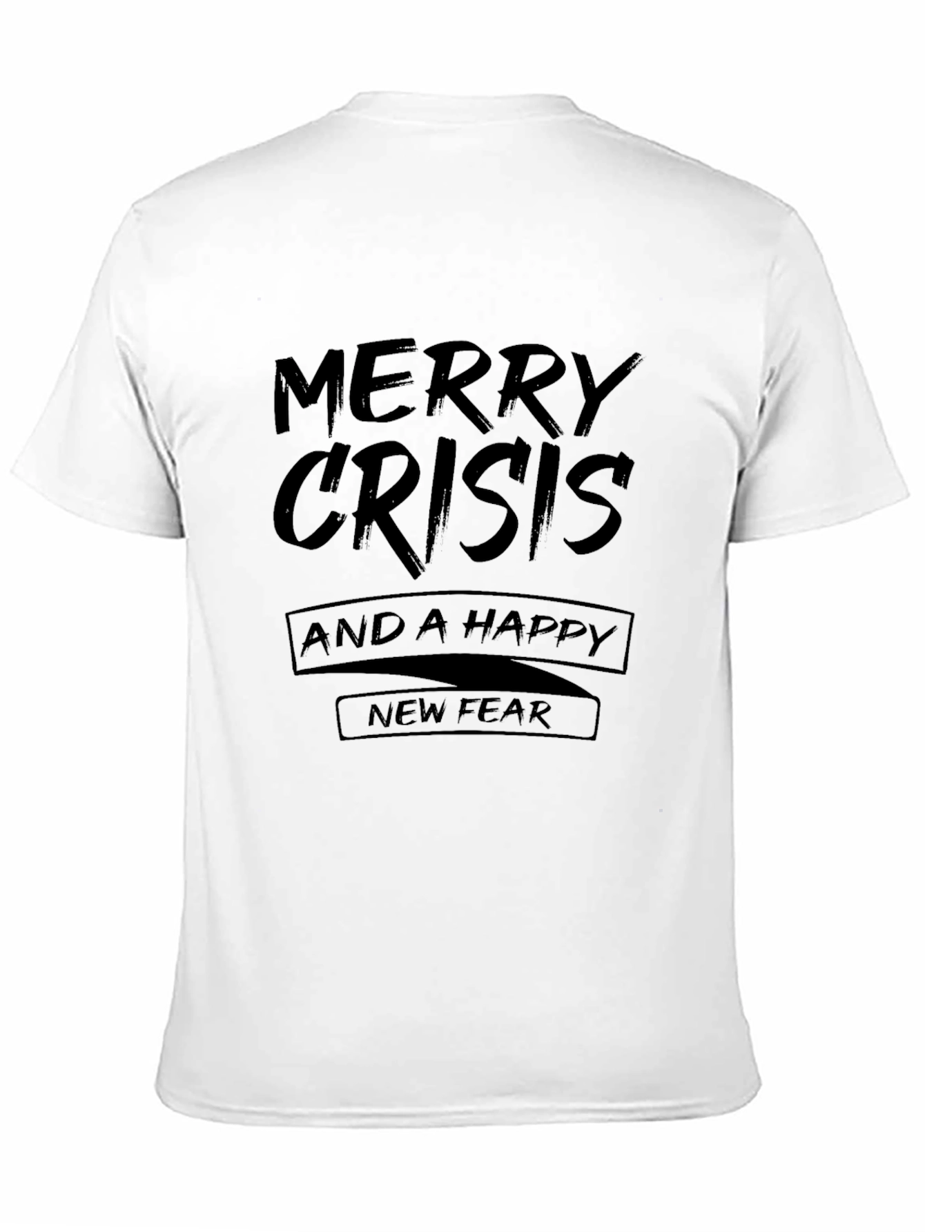 Black Merry Crisis Graphic T-Shirt view 11