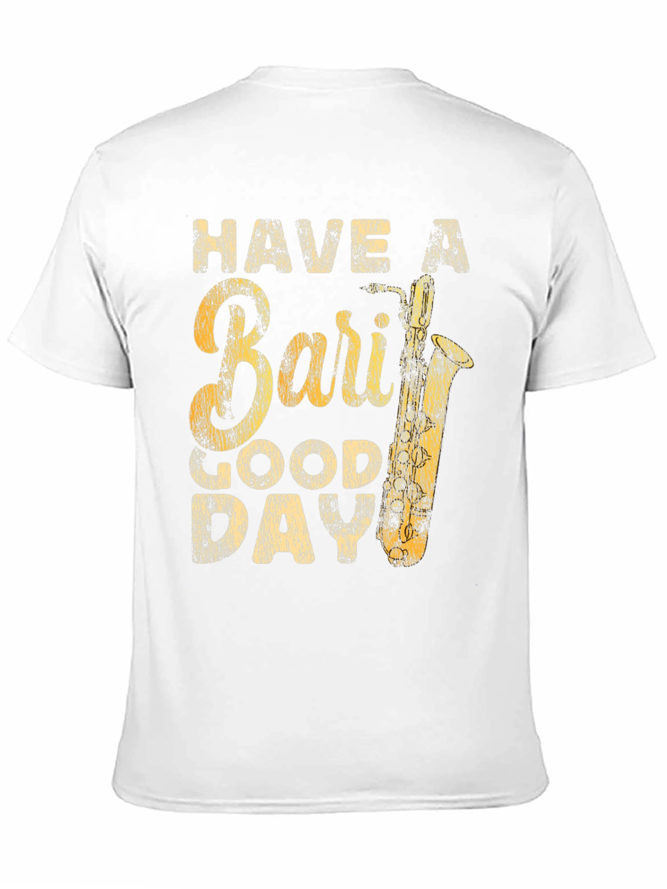 Black Bari Sax T-Shirt - Have A Good Day view 11