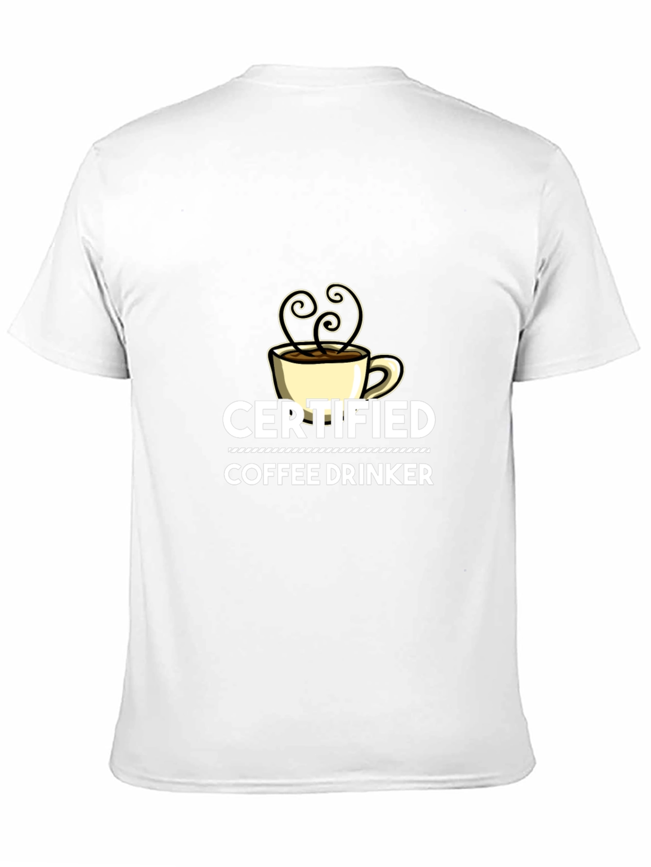 Black Certified Coffee Drinker Black T-Shirt view 11