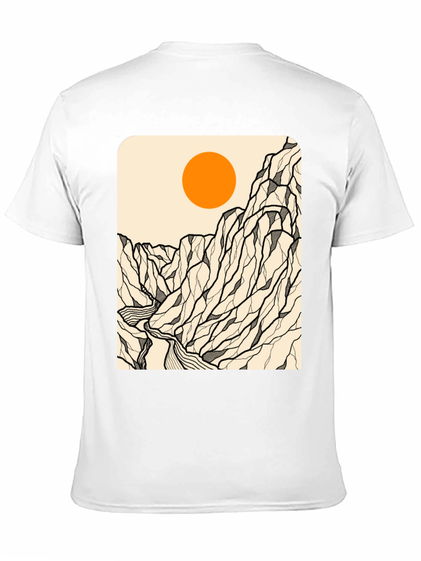 Black Mountain Range Graphic Tee - Black view 11