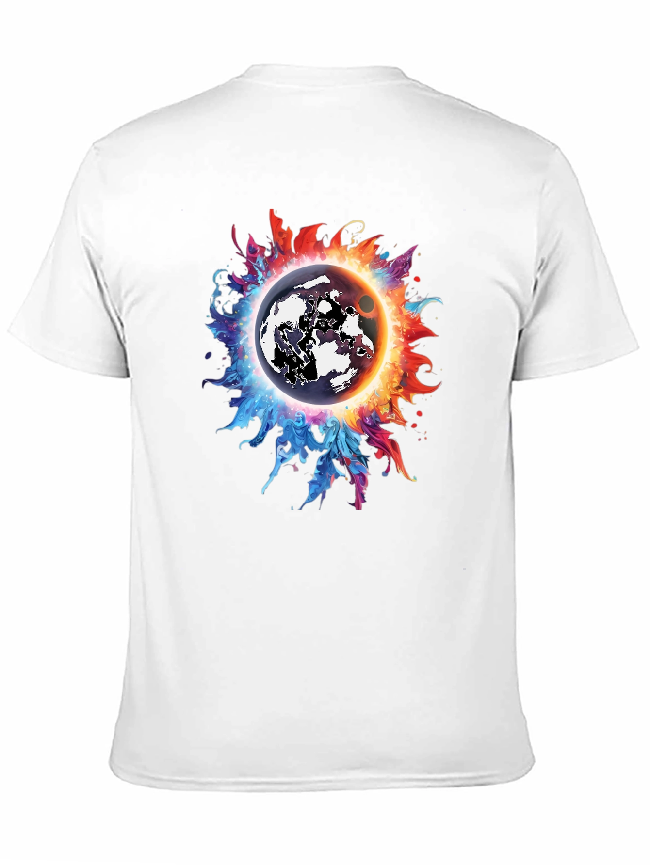 Black Cosmic Eclipse Graphic Tee - Black T-Shirt view 11