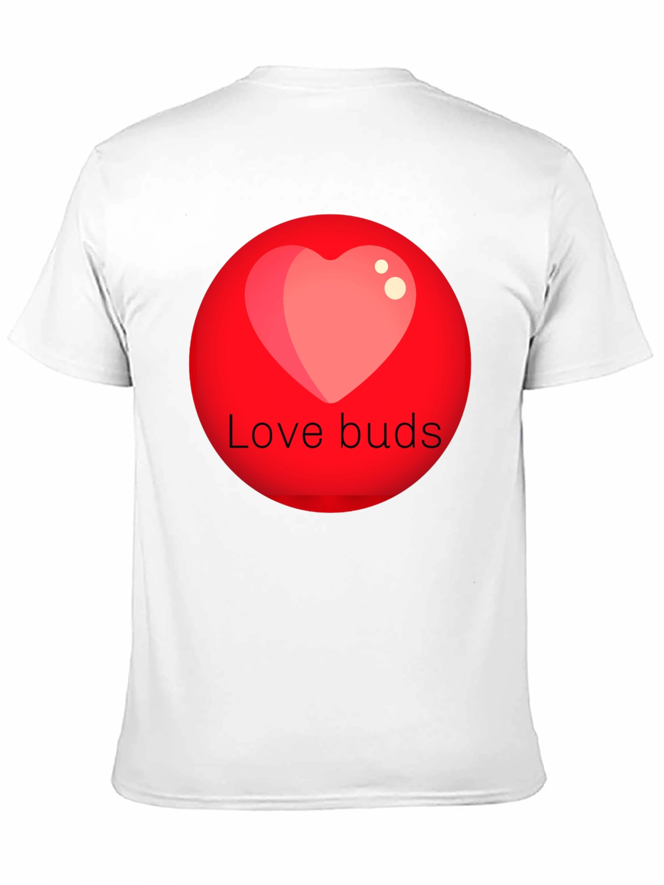 Black Love Buds Graphic Tee - Black Crew Neck view 11