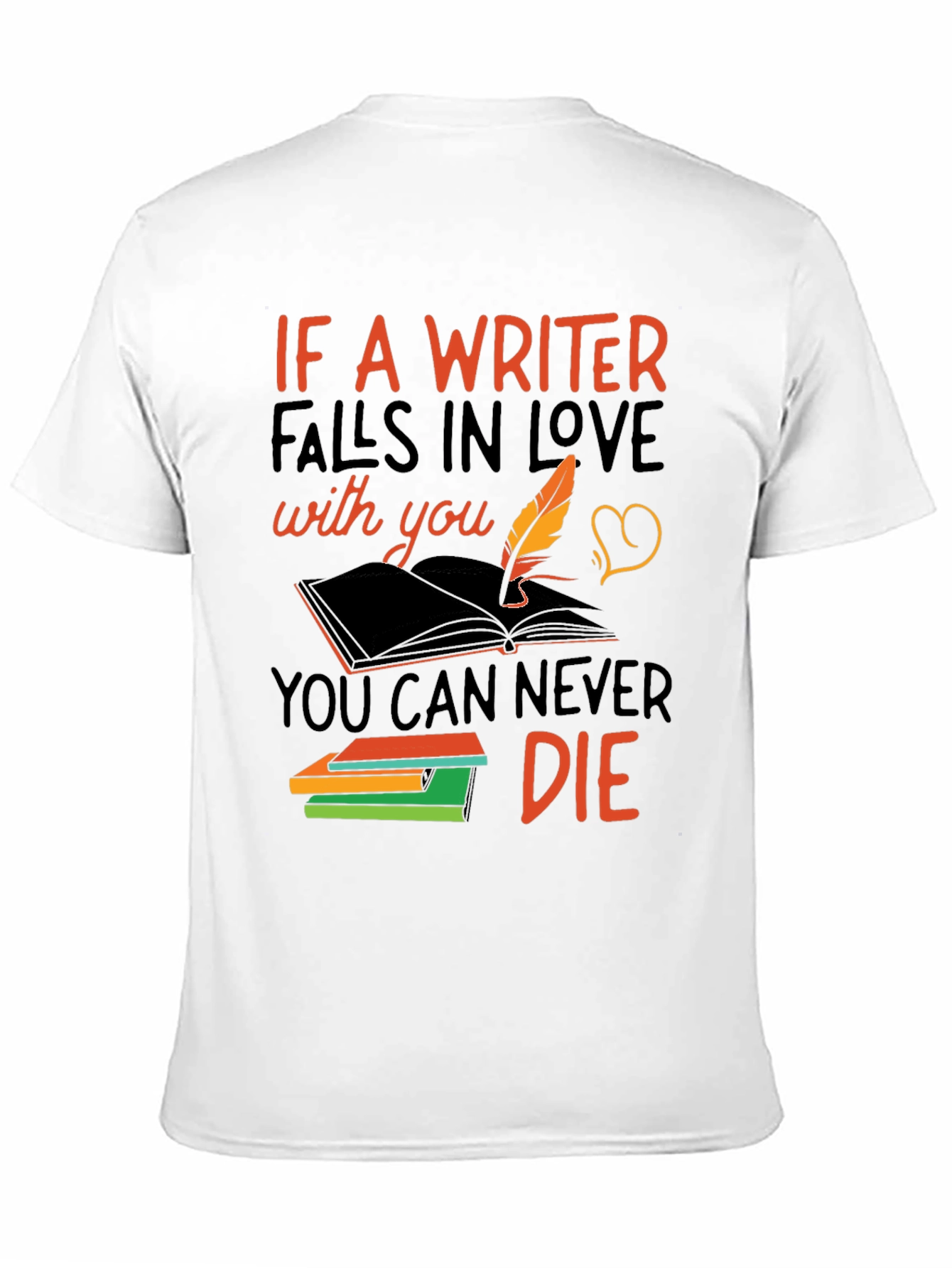 Black Writer Love Never Die T-Shirt view 11