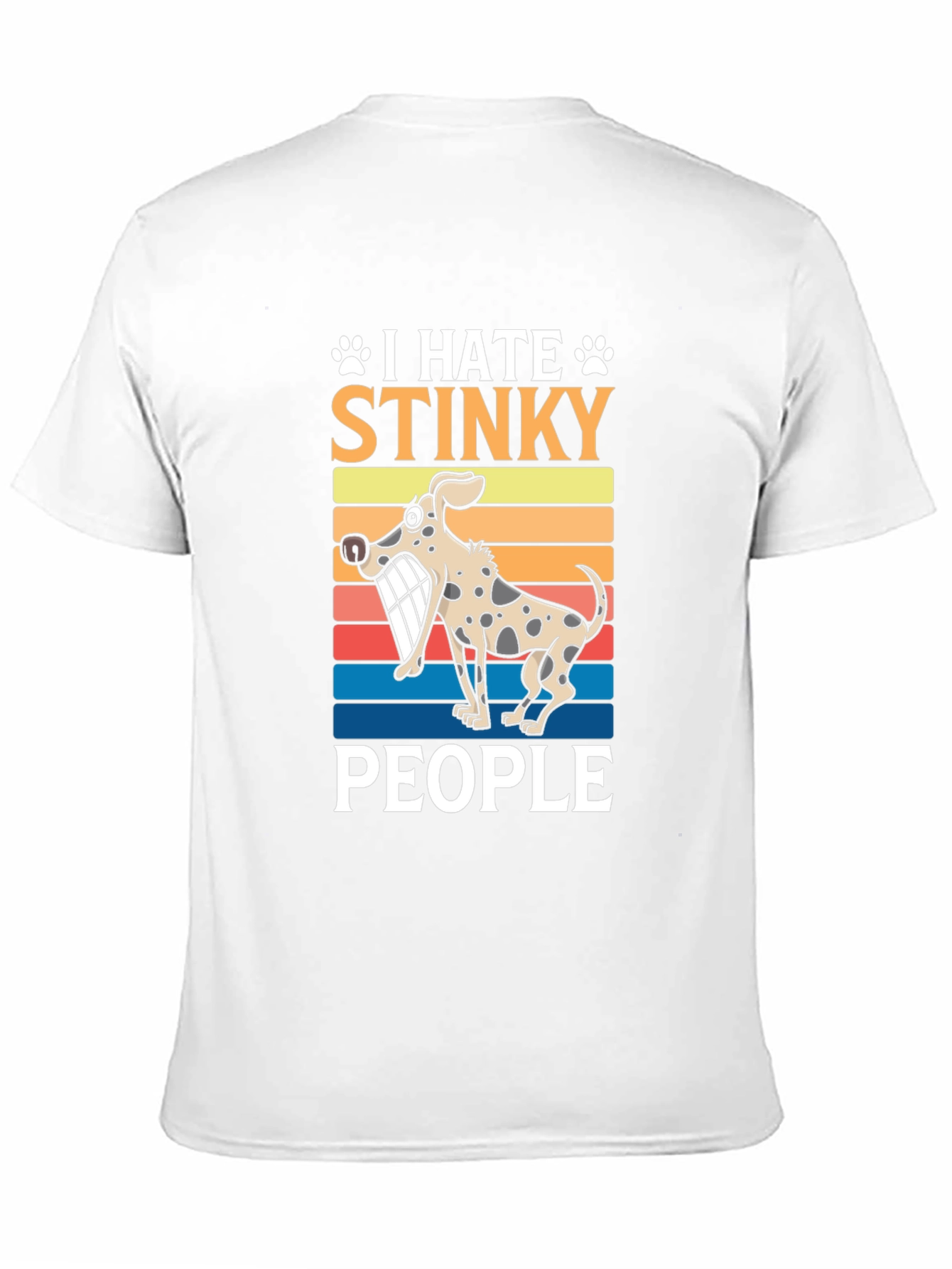 Black I Hate Stinky People Graphic Tee - Dog Lover T-Shirt view 11