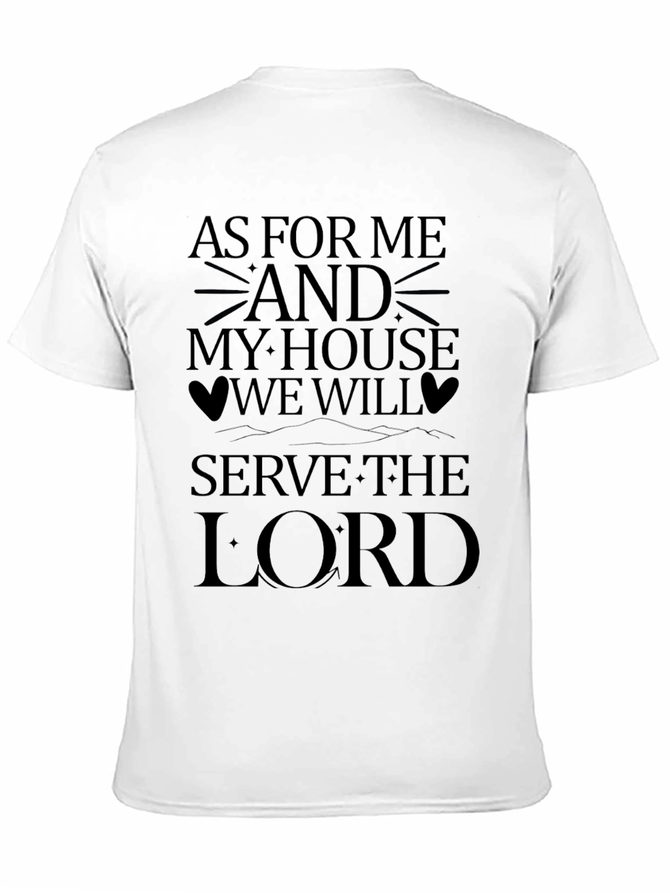 Black As For Me And My House T-Shirt view 11