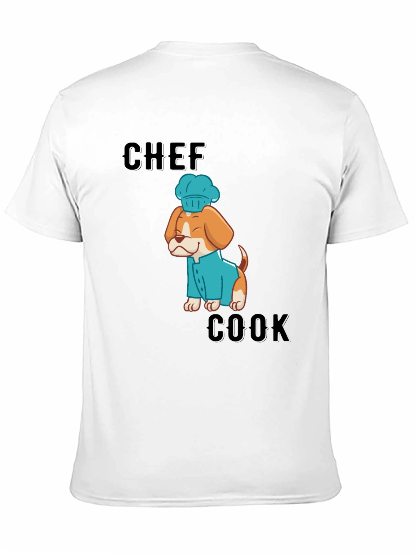 Black Chef Cook Dog T-Shirt: Cute Culinary Canine Tee view 11