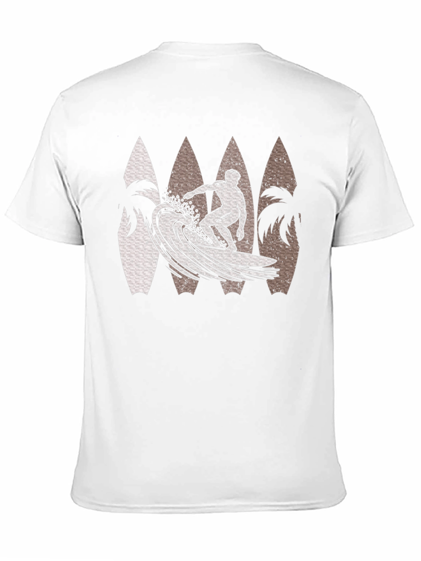 Black Surfer Wave Graphic Tee - Black view 11