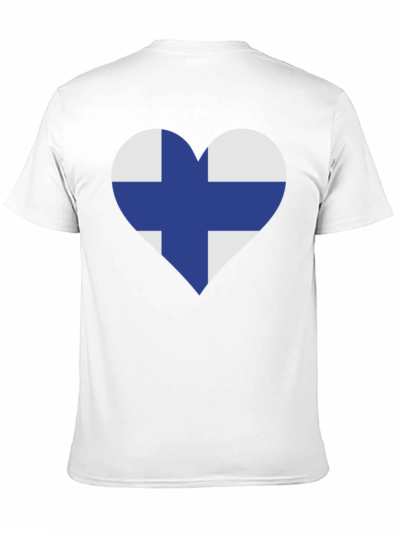 Black Finland Flag Heart T-Shirt - Finnish Pride Tee view 11