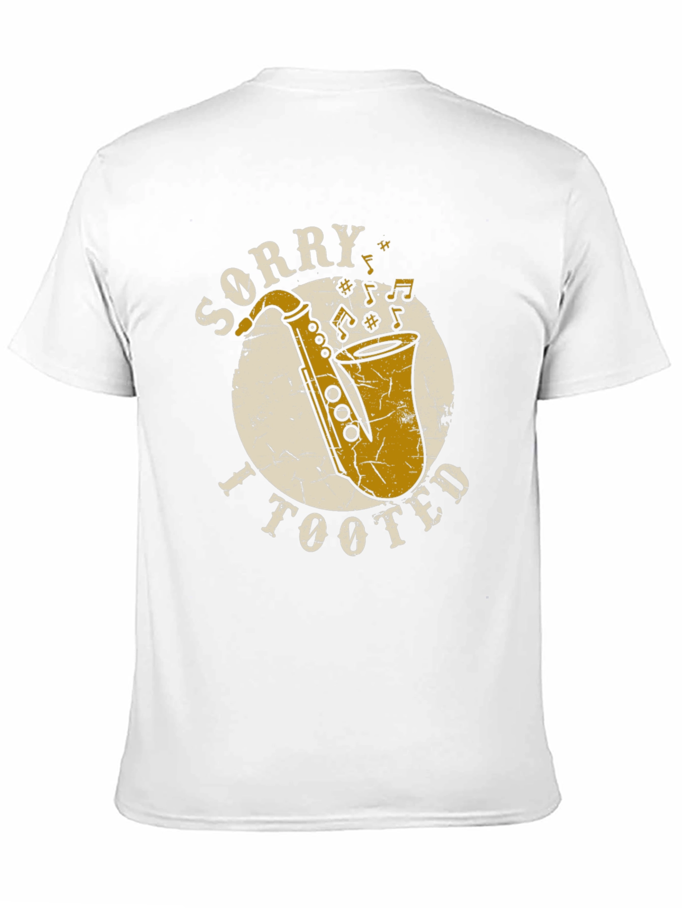 Black Sorry I Tooted Saxophone T-Shirt - Funny Musician Tee view 11