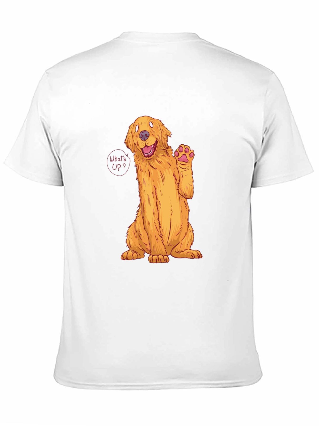 Black Golden Retriever 'What's Up?' T-Shirt view 11