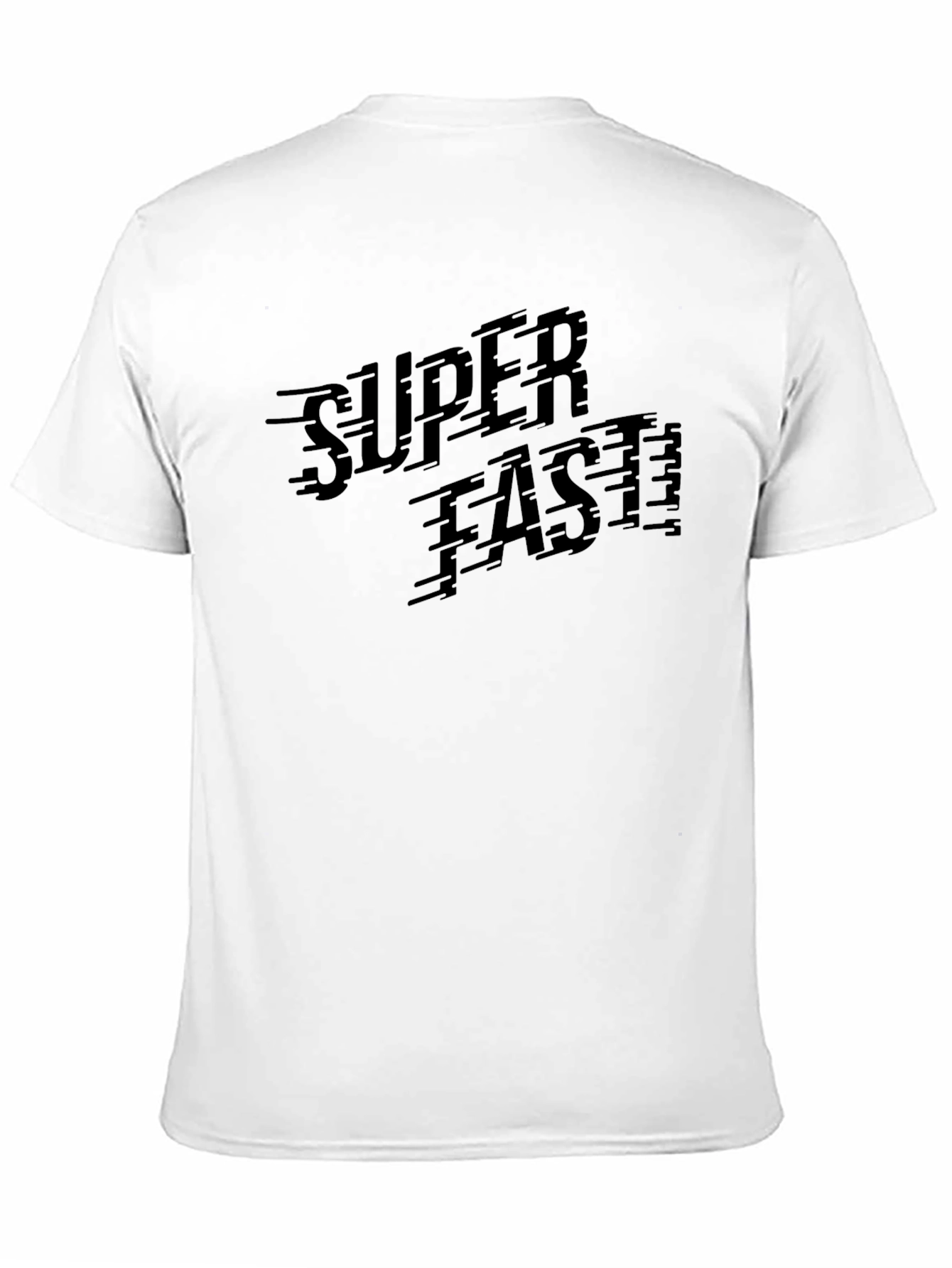Black Super Fast Black Graphic T-Shirt view 11