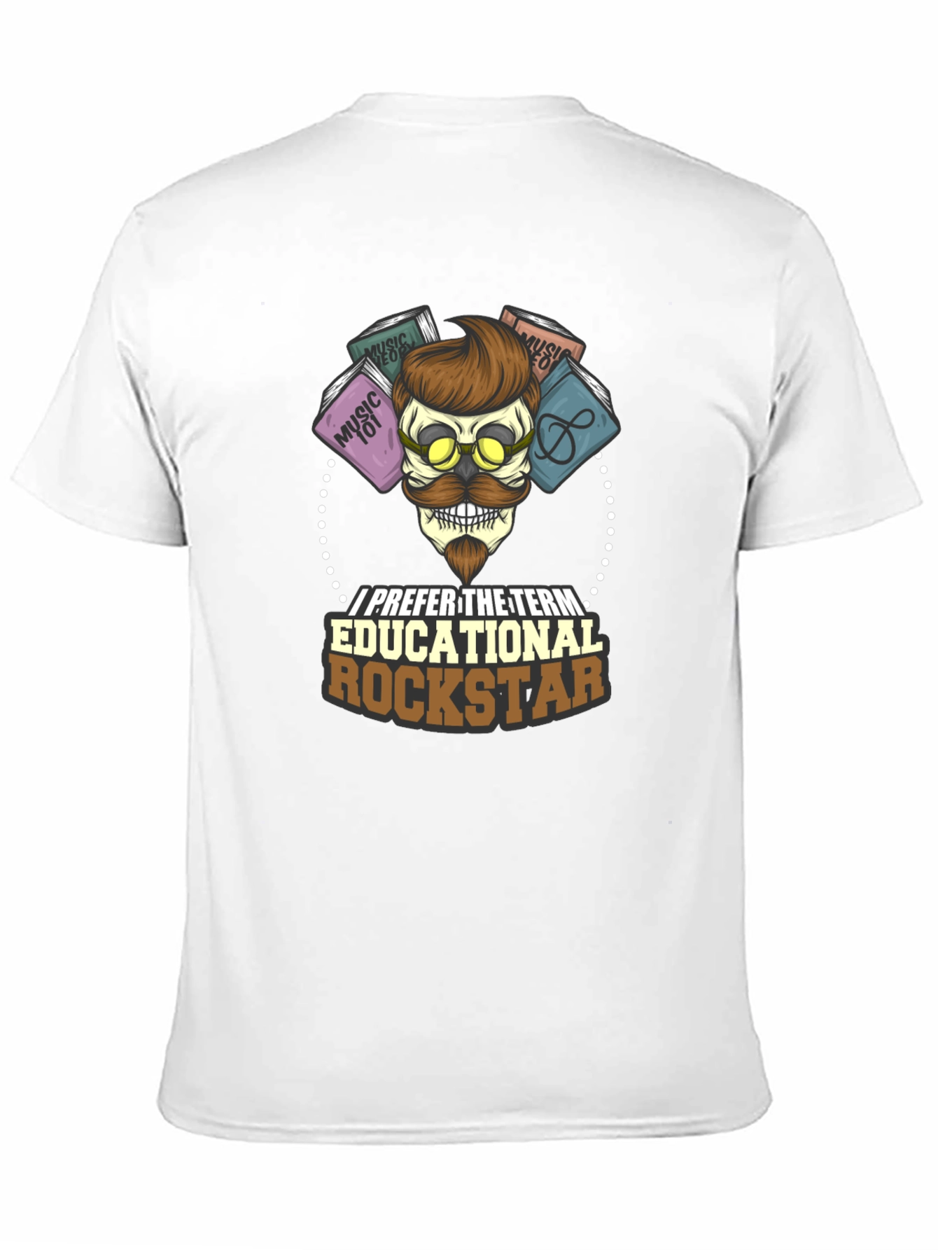 Black Educational Rockstar T-Shirt: Music Lover's Tee view 11