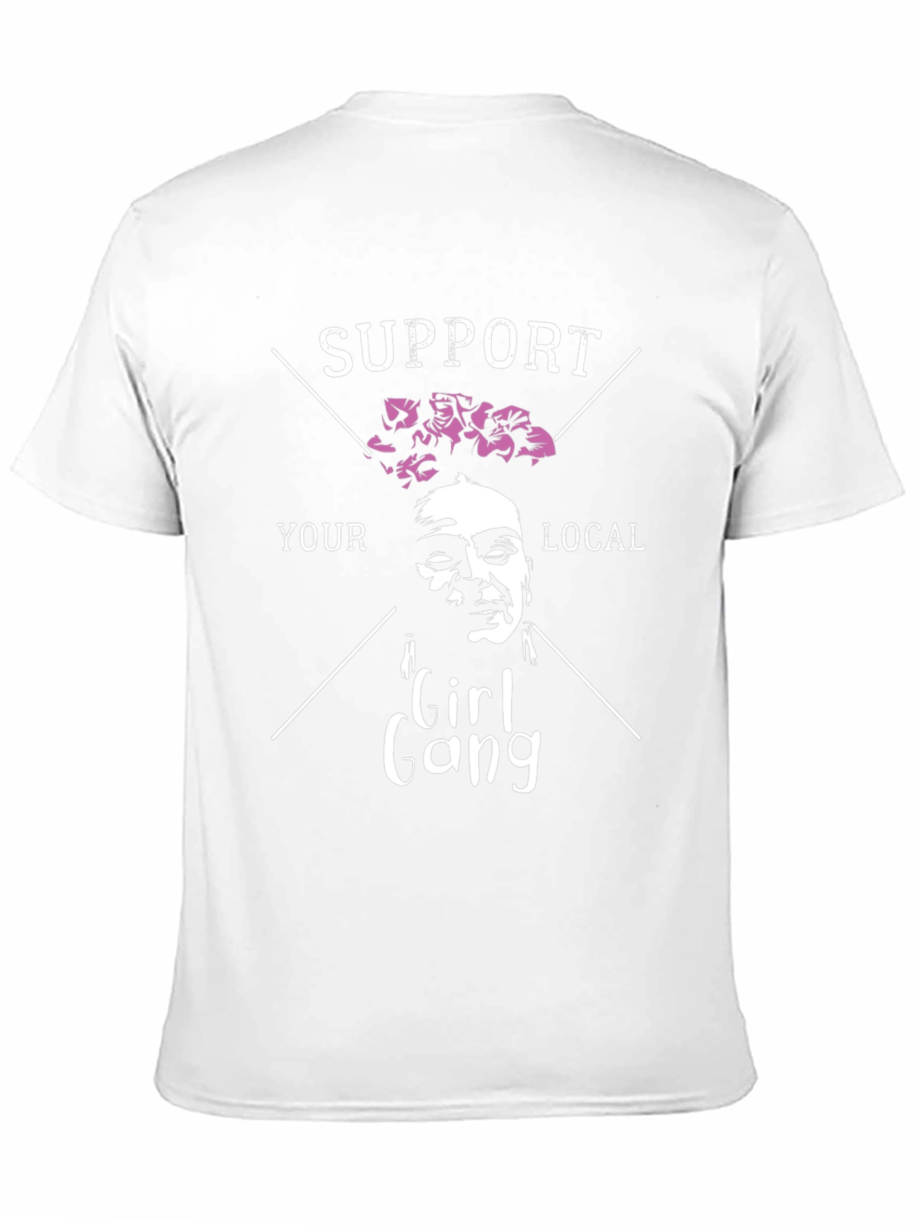 Black Support Your Local Girl Gang T-Shirt view 11