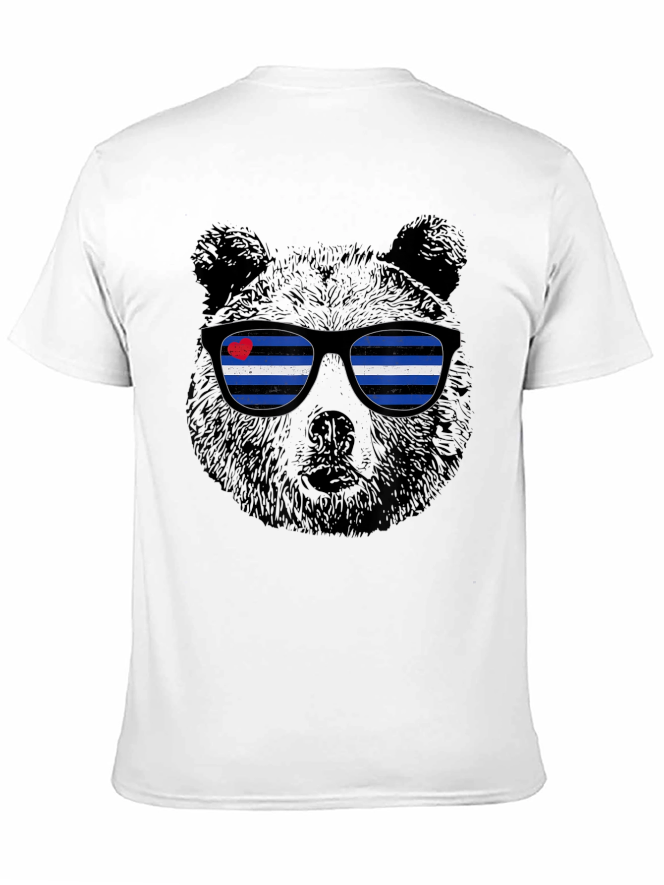 Black Bear Pride T-Shirt - Leather Flag Sunglasses view 11
