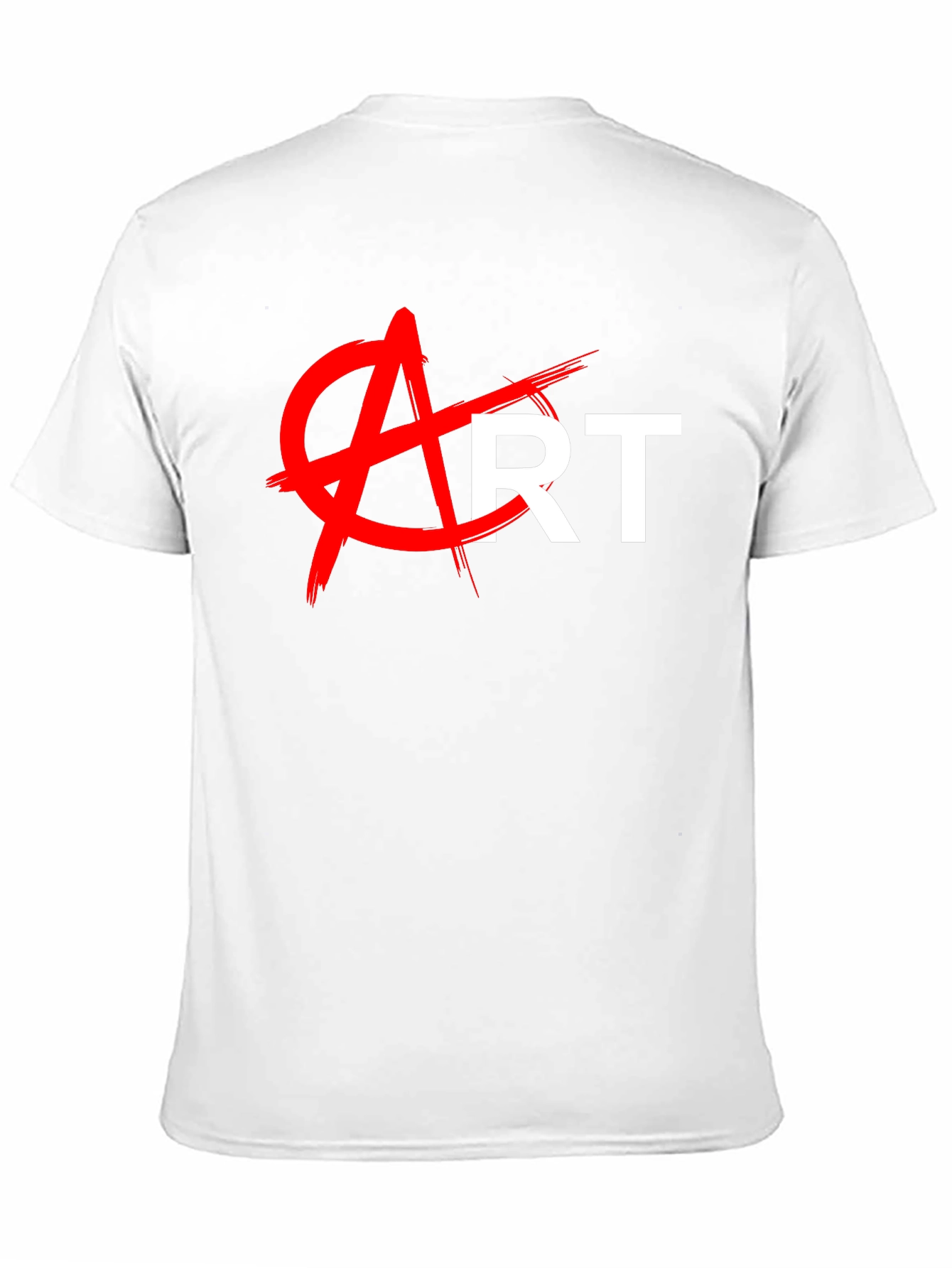 Black Anti-Art Graphic Tee - Bold Statement T-Shirt view 11