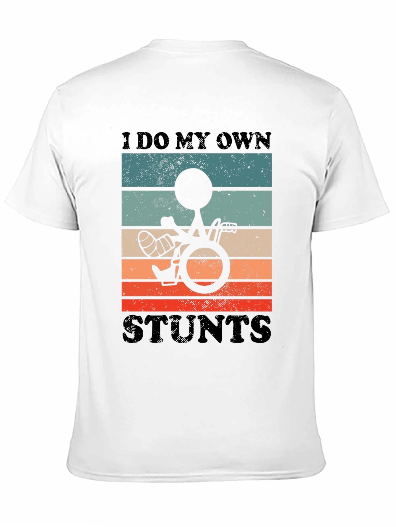 Black I Do My Own Stunts Graphic Tee - Unisex Black T-Shirt view 11