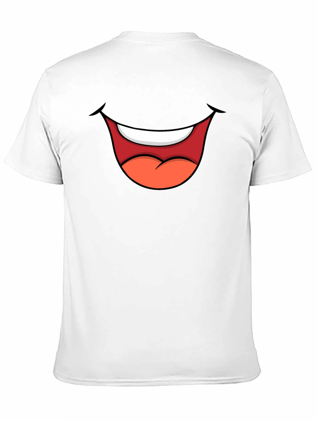 Black Cartoon Mouth Graphic Tee - Black T-Shirt view 11