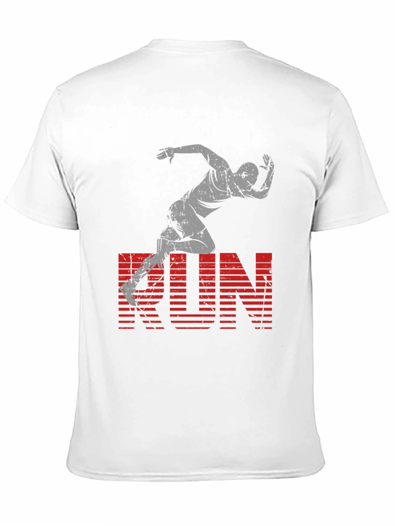 Black Men's Black RUN Graphic Tee view 11