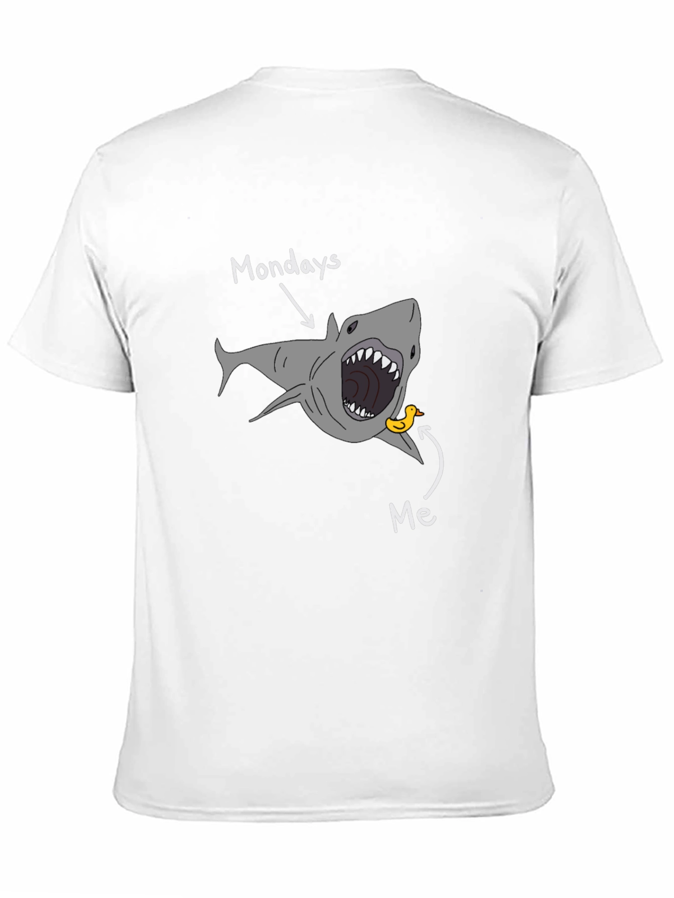 Black Mondays Shark Attack T-Shirt - Funny Graphic Tee view 11