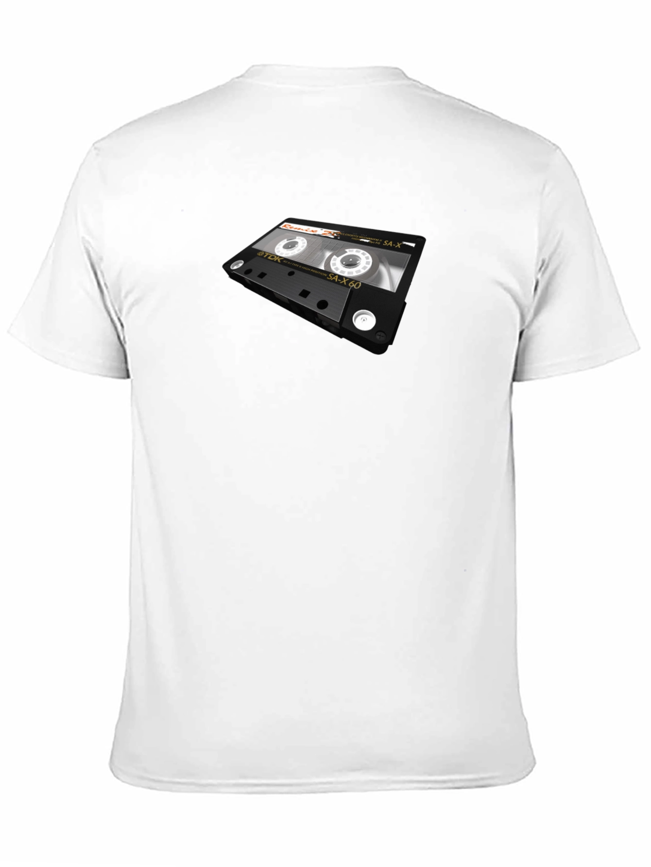 Black Retro Cassette Tape Graphic T-Shirt view 11