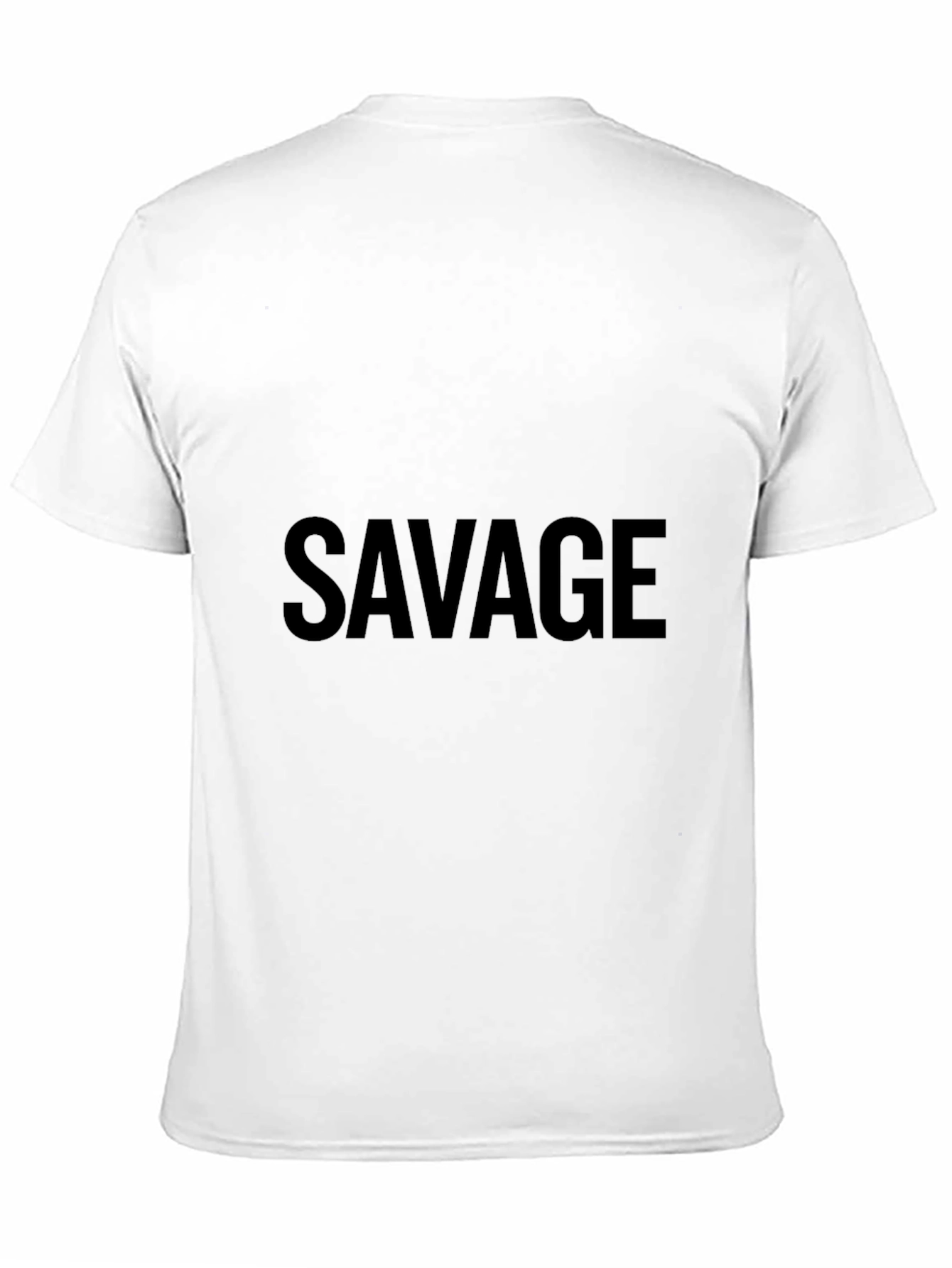 Black Savage Black Cotton Graphic Tee view 11