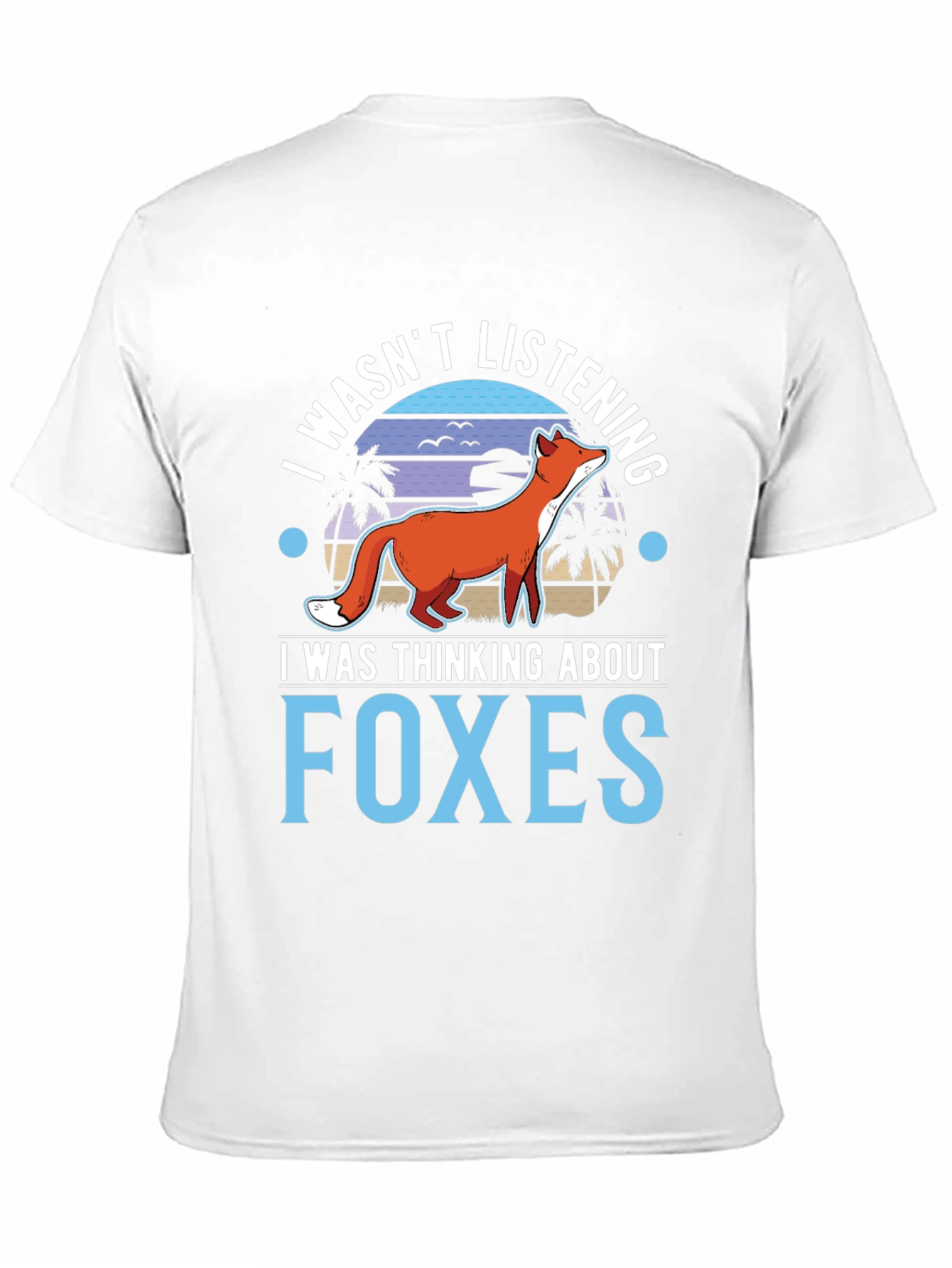 Black I Wasn't Listening Foxes Graphic T-Shirt view 11