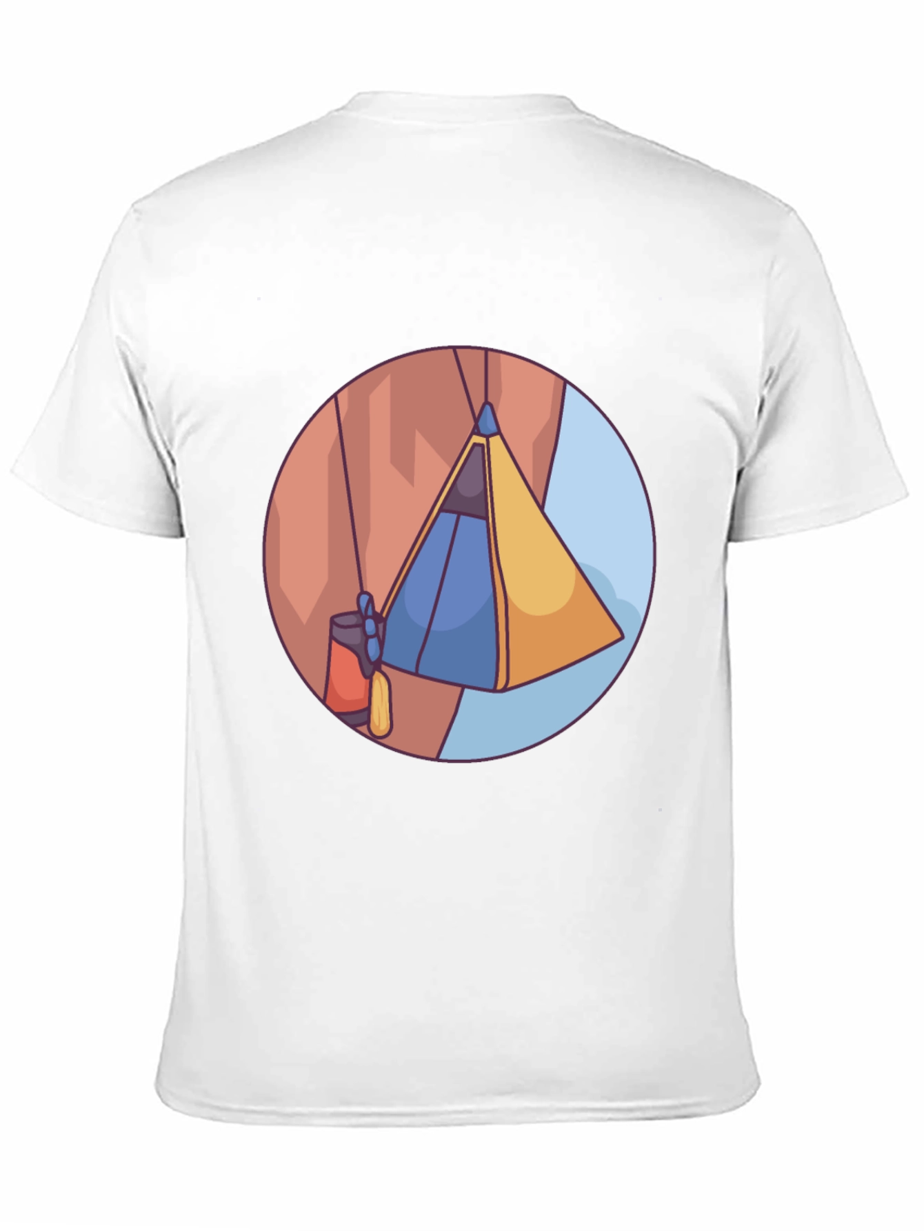 Black Cliffside Tent T-Shirt - Adventure Ready view 11