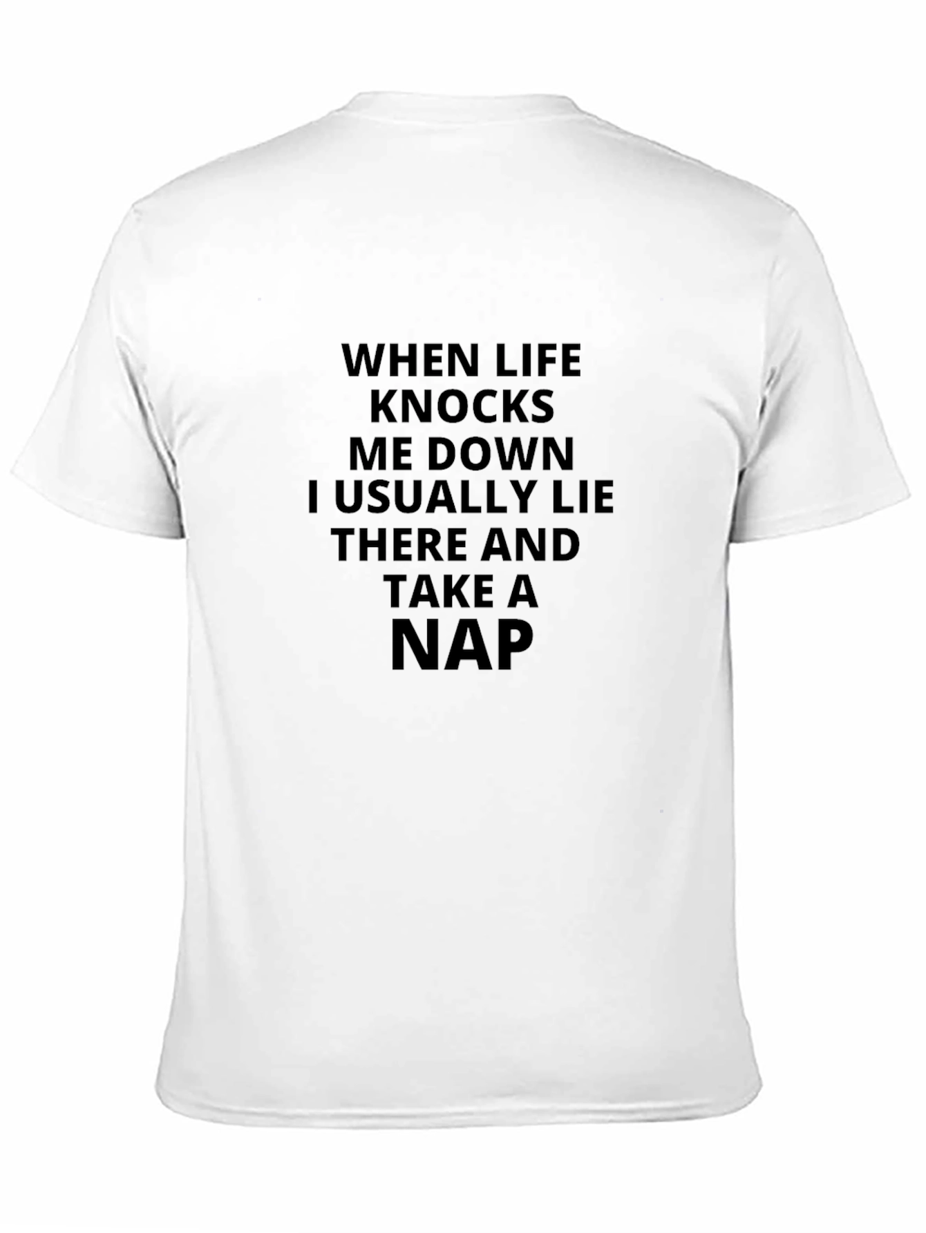 Black Funny When Life Knocks Me Down T-Shirt view 11