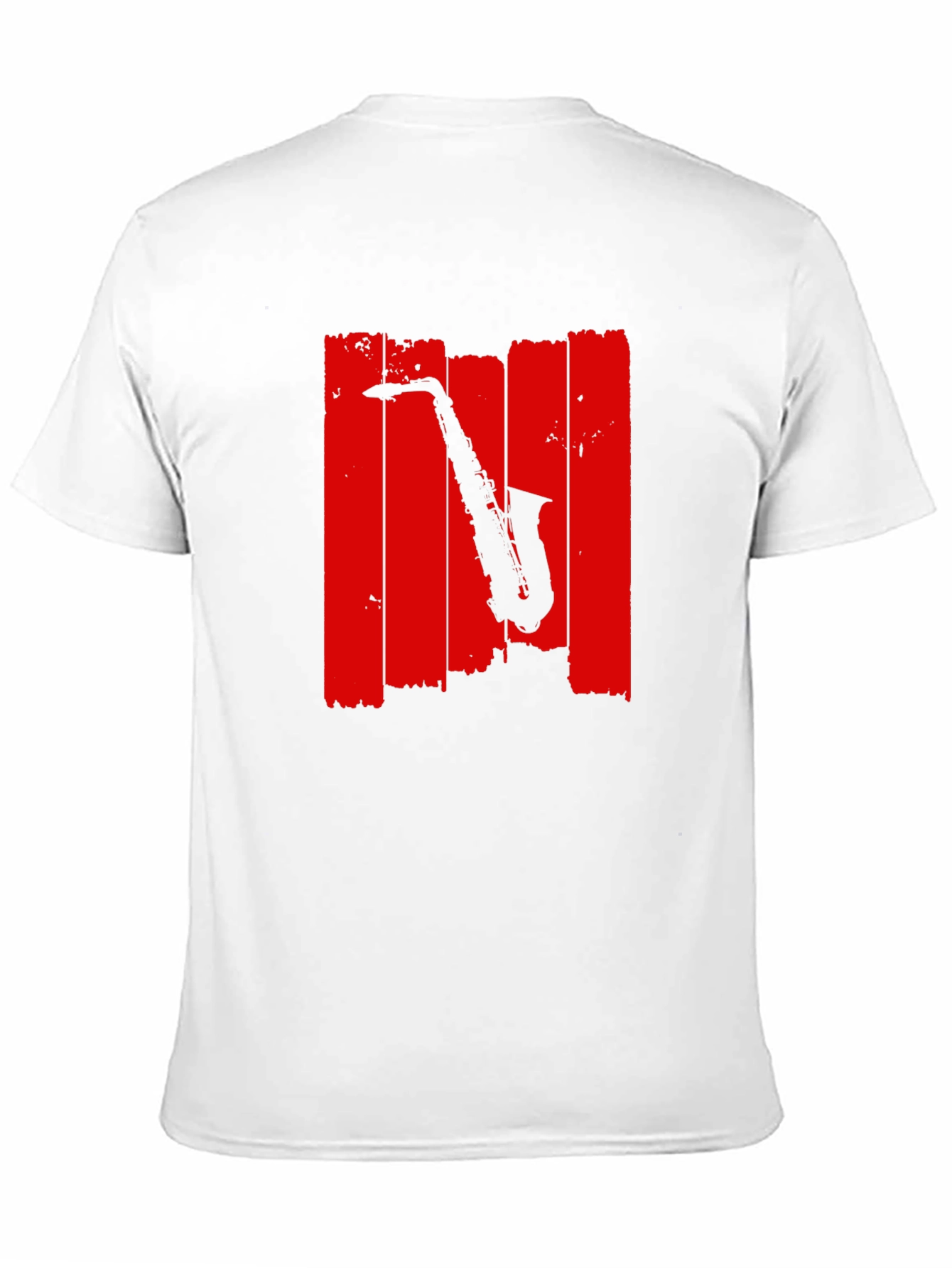 Black Saxophone Graphic Black T-Shirt - Musical Style view 11