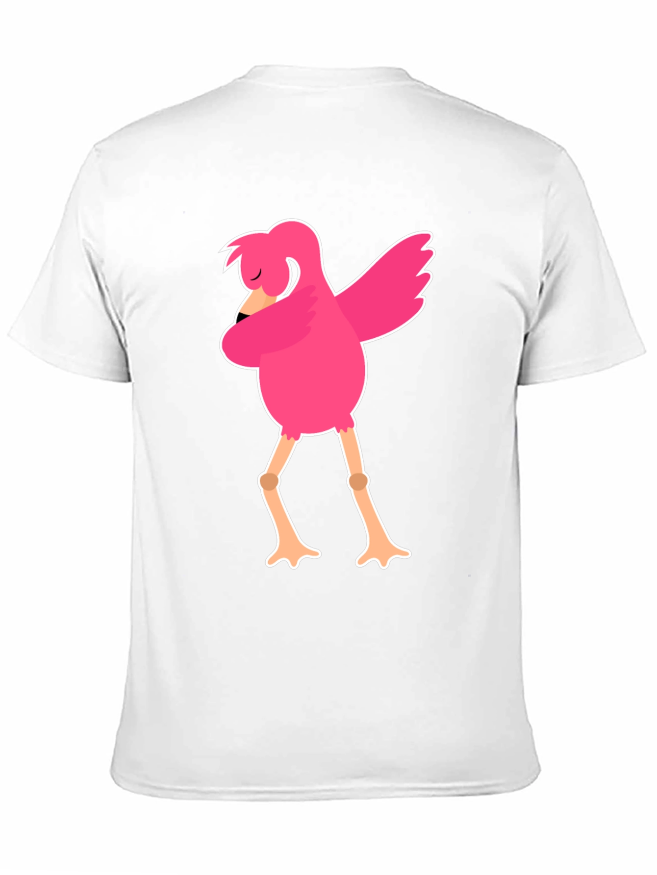 Black Funny Flamingo Dab Dance Black T-Shirt view 11