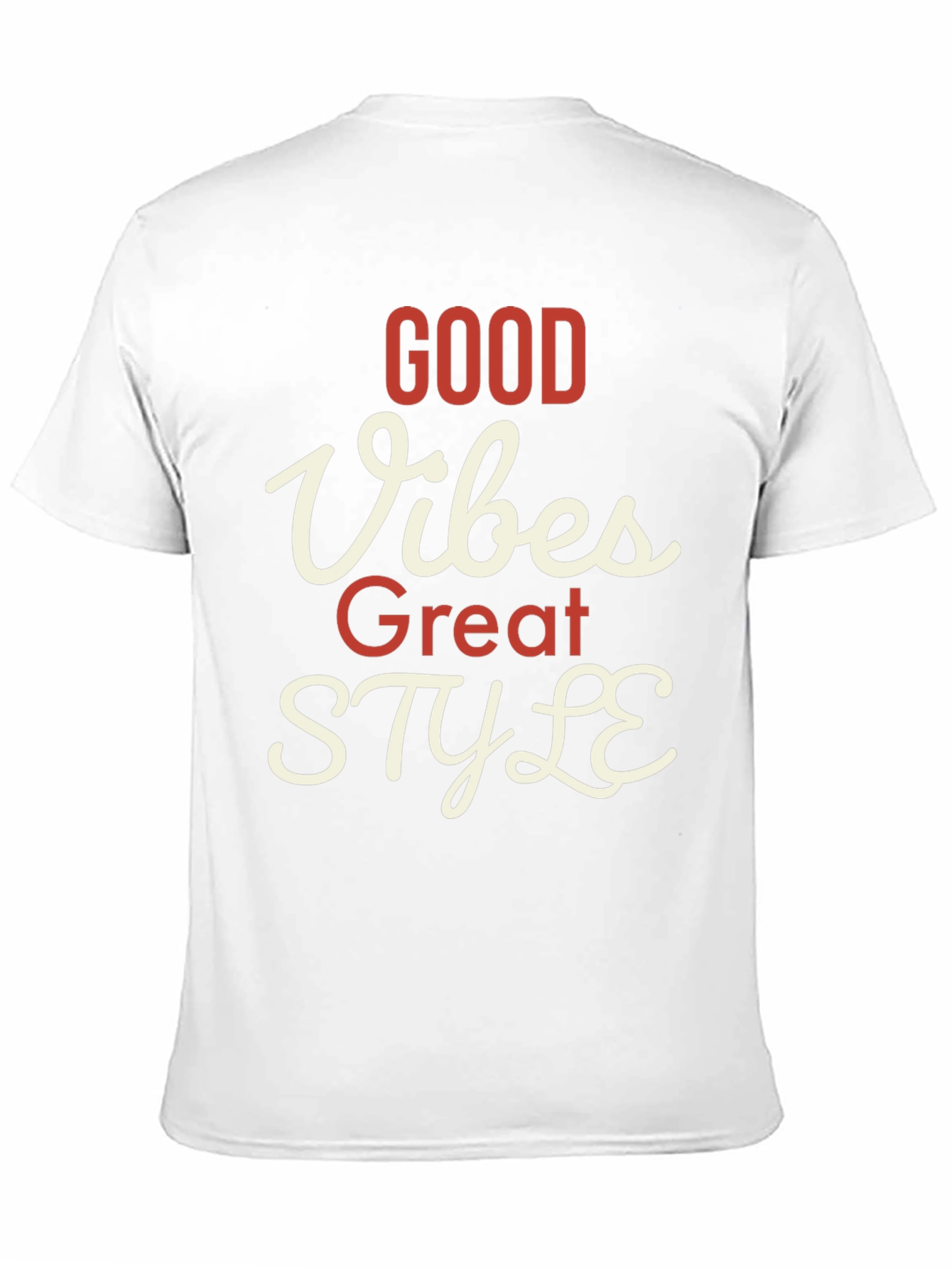 Black Good Vibes Great Style T-Shirt view 11