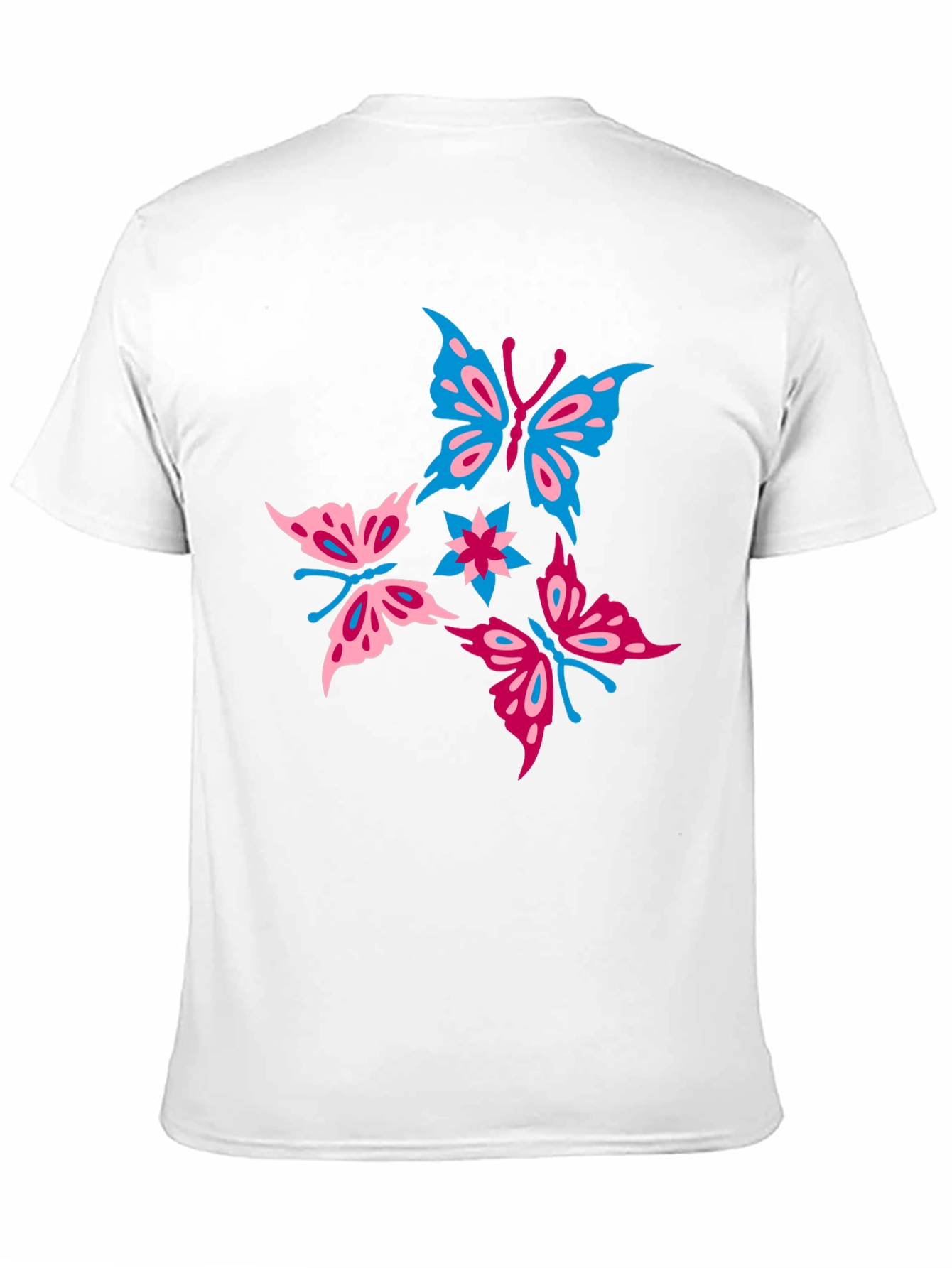 Black Butterfly Graphic Print Black T-Shirt view 11