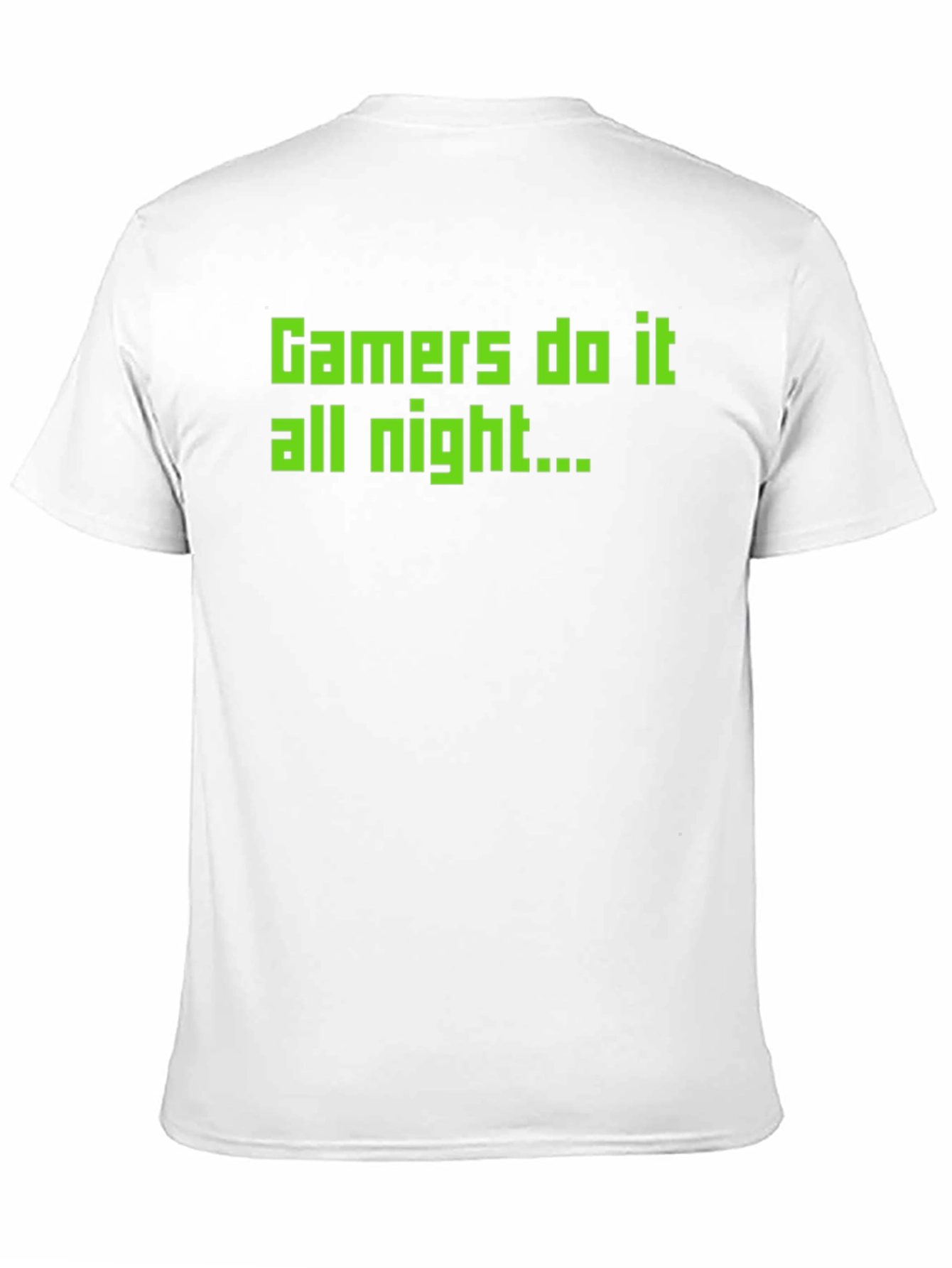 Black Gamer Do It All Night Black T-Shirt view 11