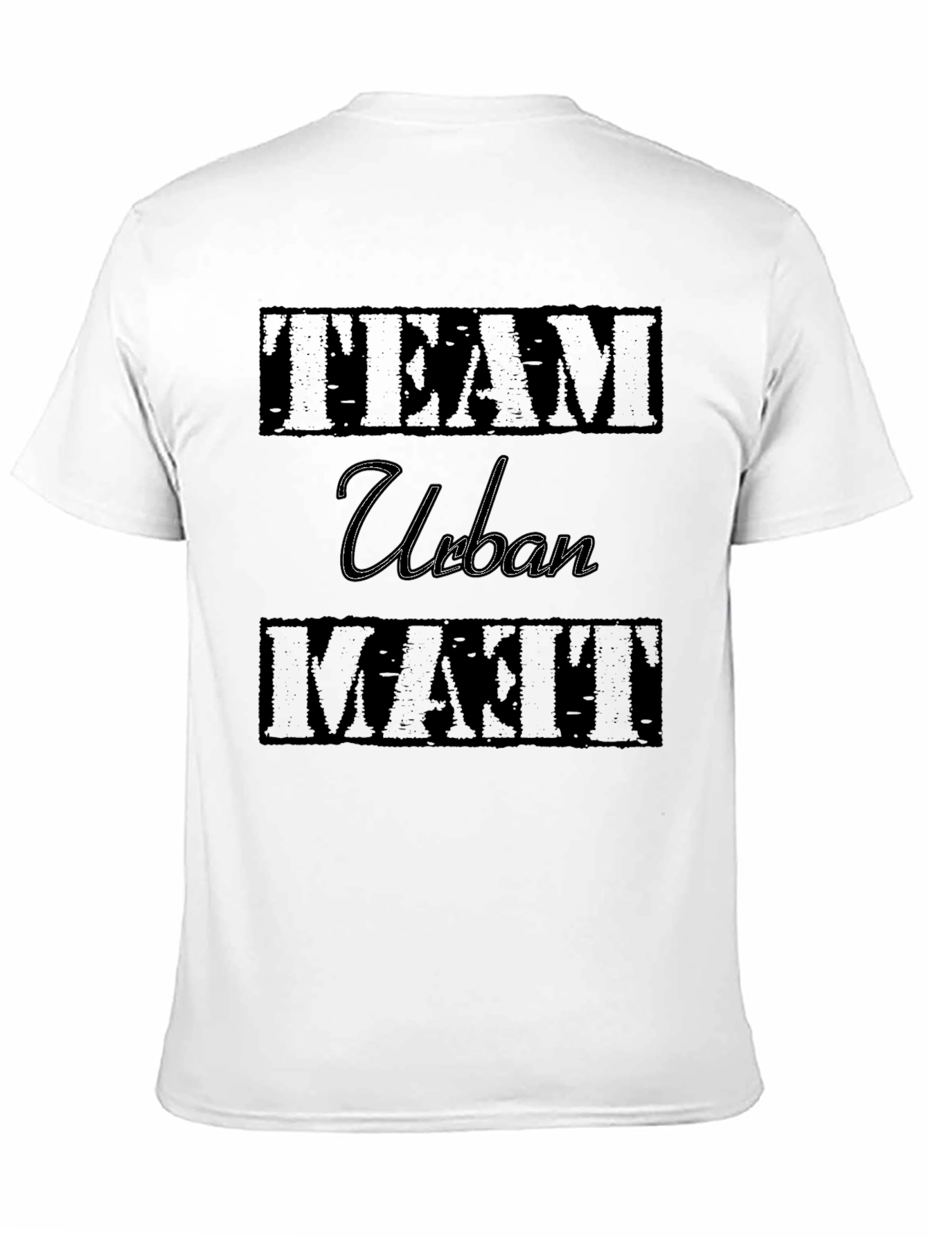 Black Team Urban Matt Graphic T-Shirt - Cool Casual Tee view 11