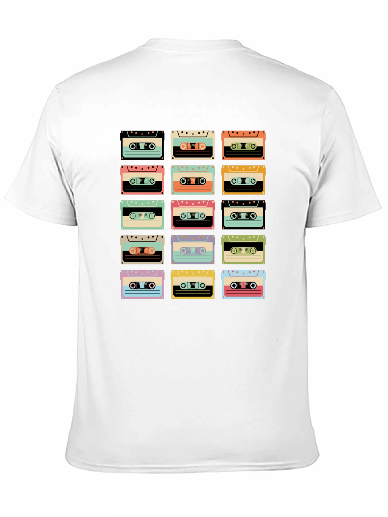 Black Retro Cassette Tape Graphic Tee view 11
