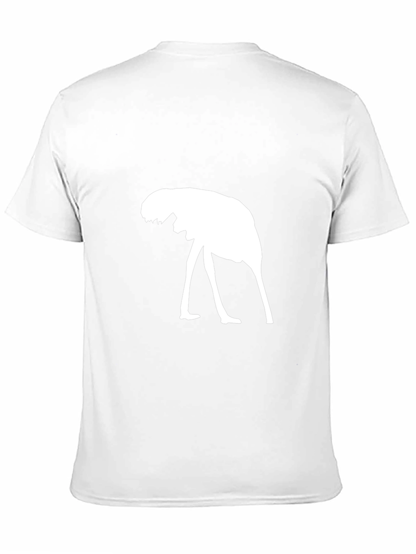 Black Ostrich Silhouette Black T-Shirt view 11