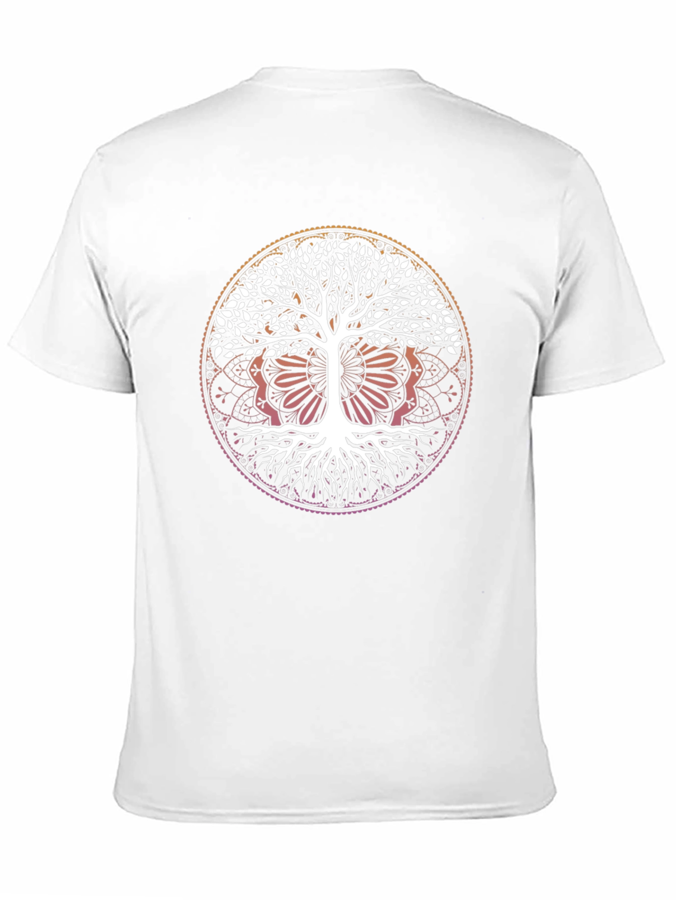 Tree of Life Mandala Graphic Tee - Unisex Black T-Shirt - 11