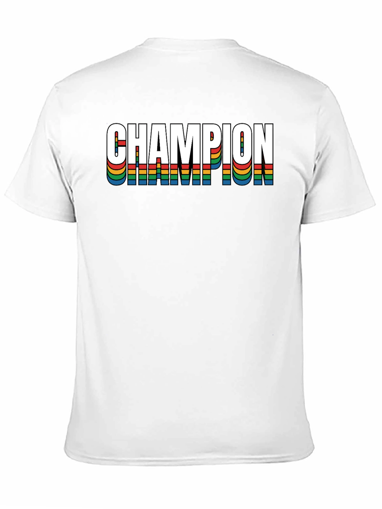 Black Champion Rainbow Retro Tee view 11