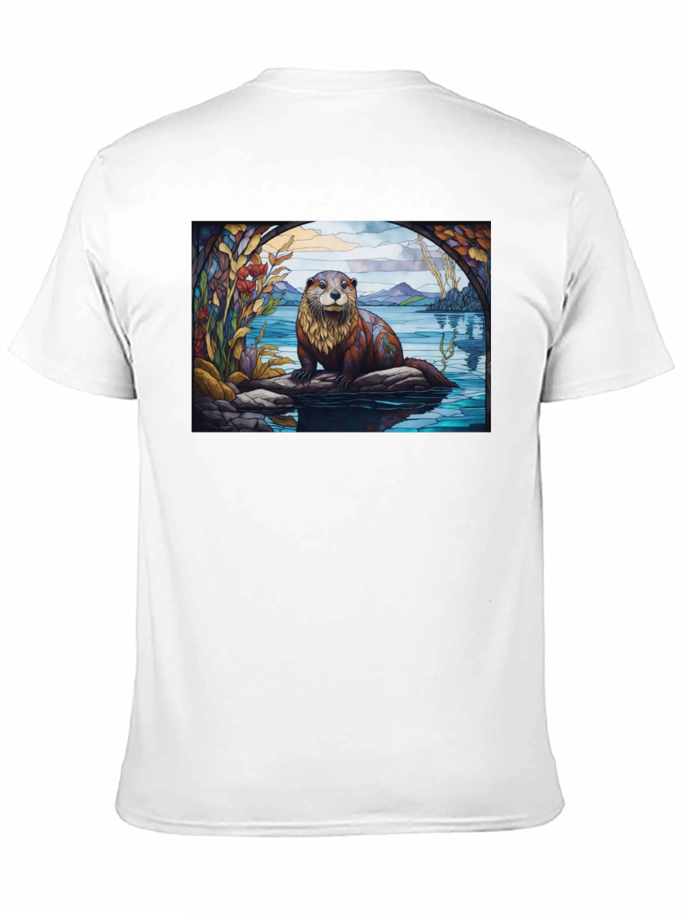Black Otter Graphic Tee - Nature Lover's T-Shirt view 11