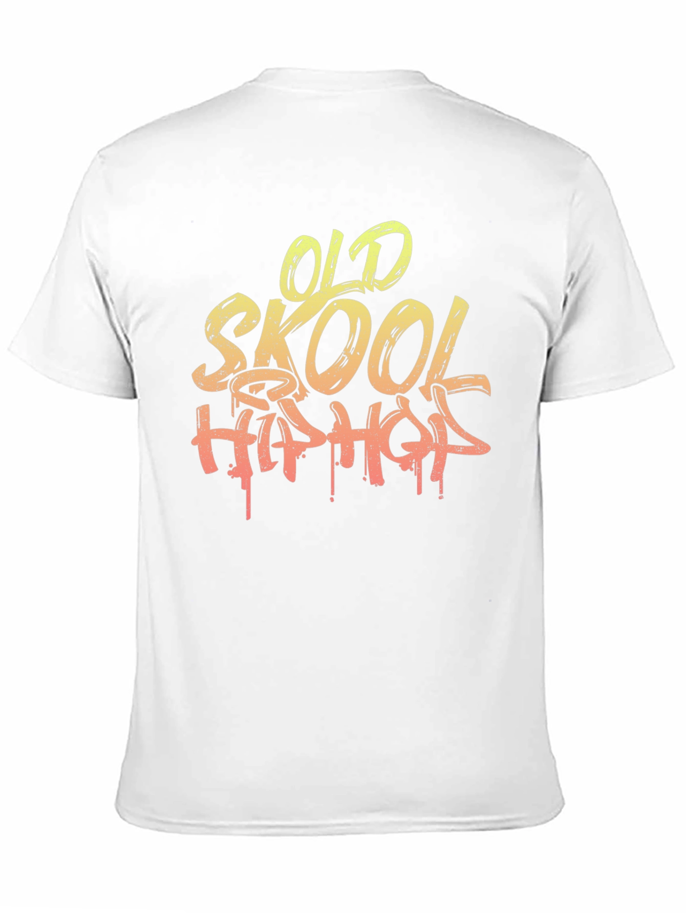 Black Old Skool Hip Hop Graphic T-Shirt - Black view 11