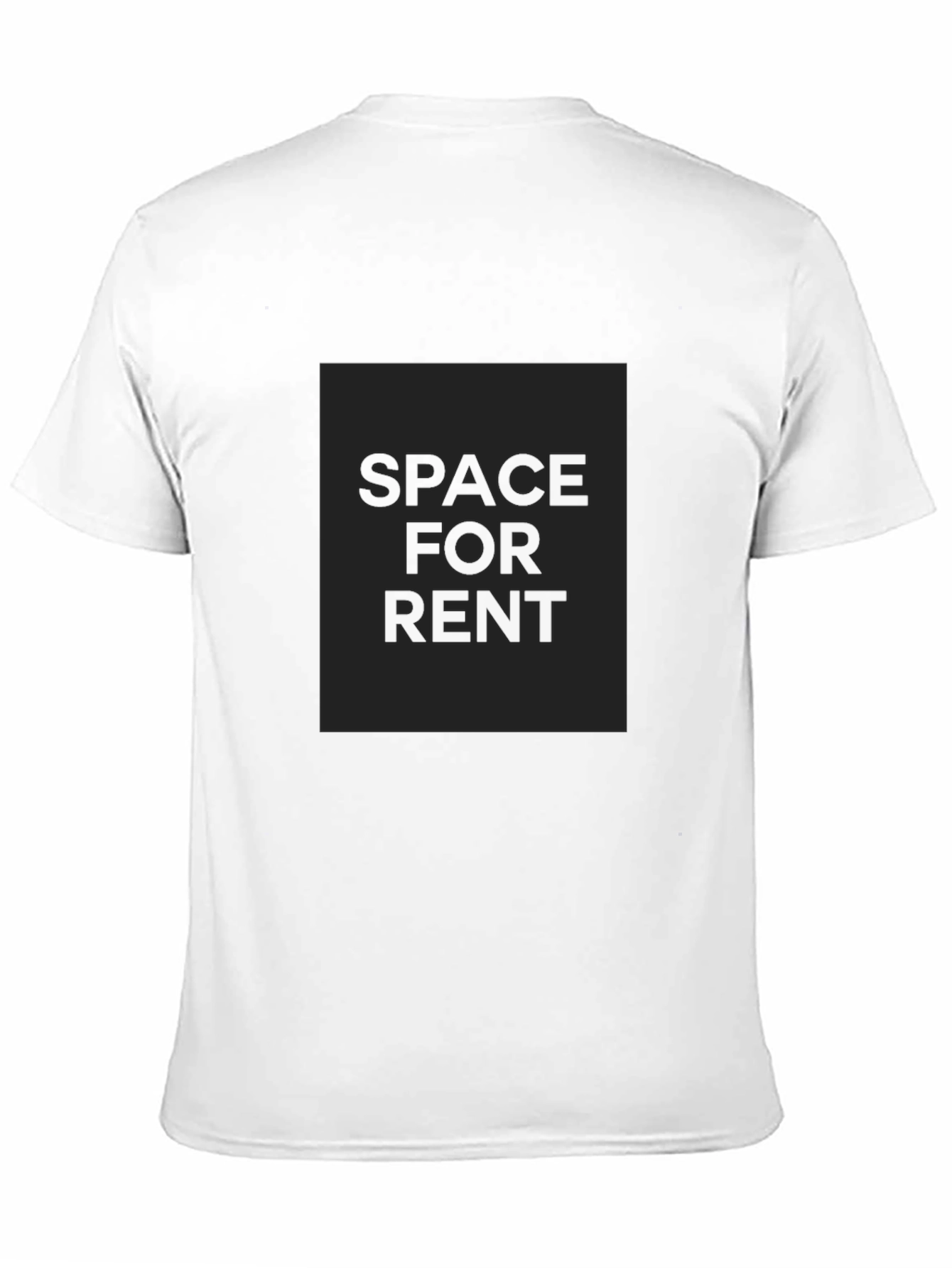 Black Men's Black Crew Neck T-Shirt - Space for Rent view 11
